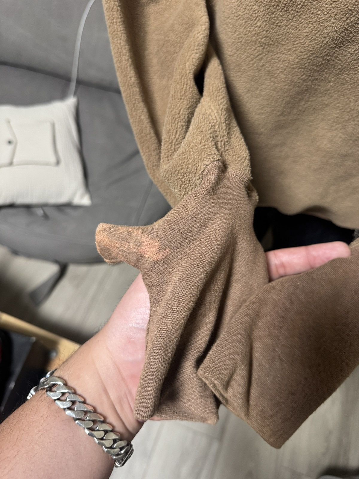 Vintage Vintage Handcuffs Fleece Half Zip Jacket Brown Size US L / EU 52-54 / 3 - 4 Thumbnail