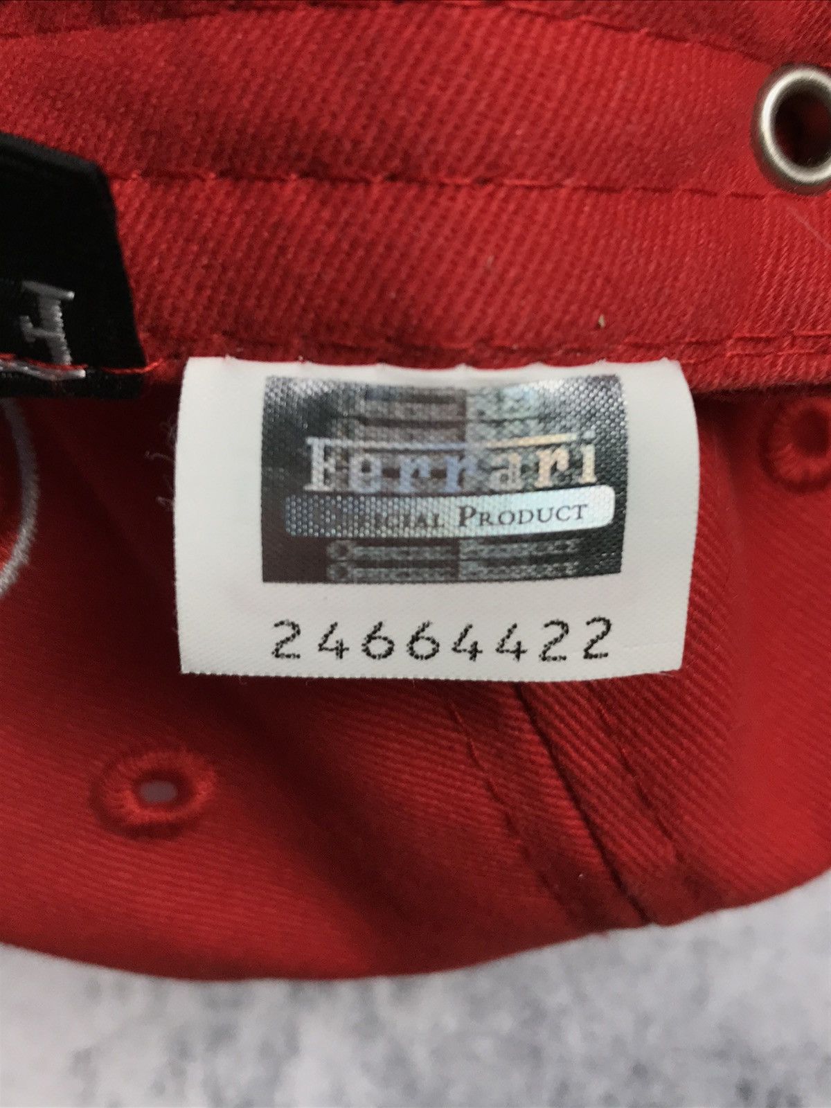 Ferrari × Vintage Vintage Ferrari Shell Helix Cap 90's Red Racing Cap Official Size ONE SIZE - 10 Thumbnail