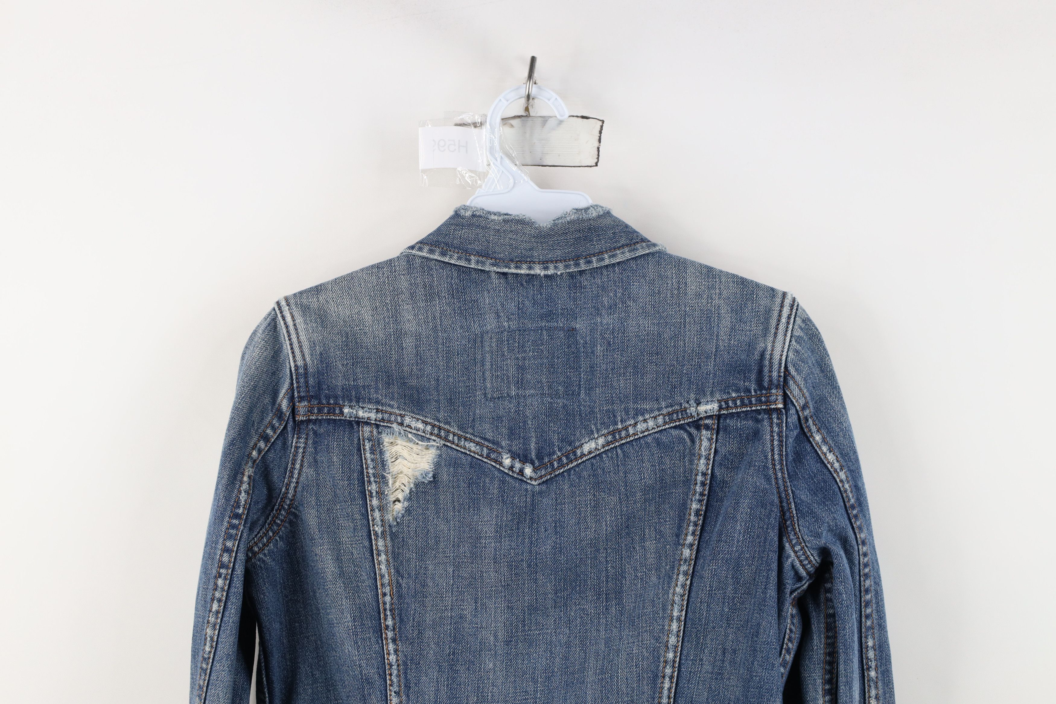 Abercrombie & Fitch Vintage 90s Y2K Abercrombie & Fitch Denim Trucker Jacket Size S / US 4 / IT 40 - 14 Thumbnail
