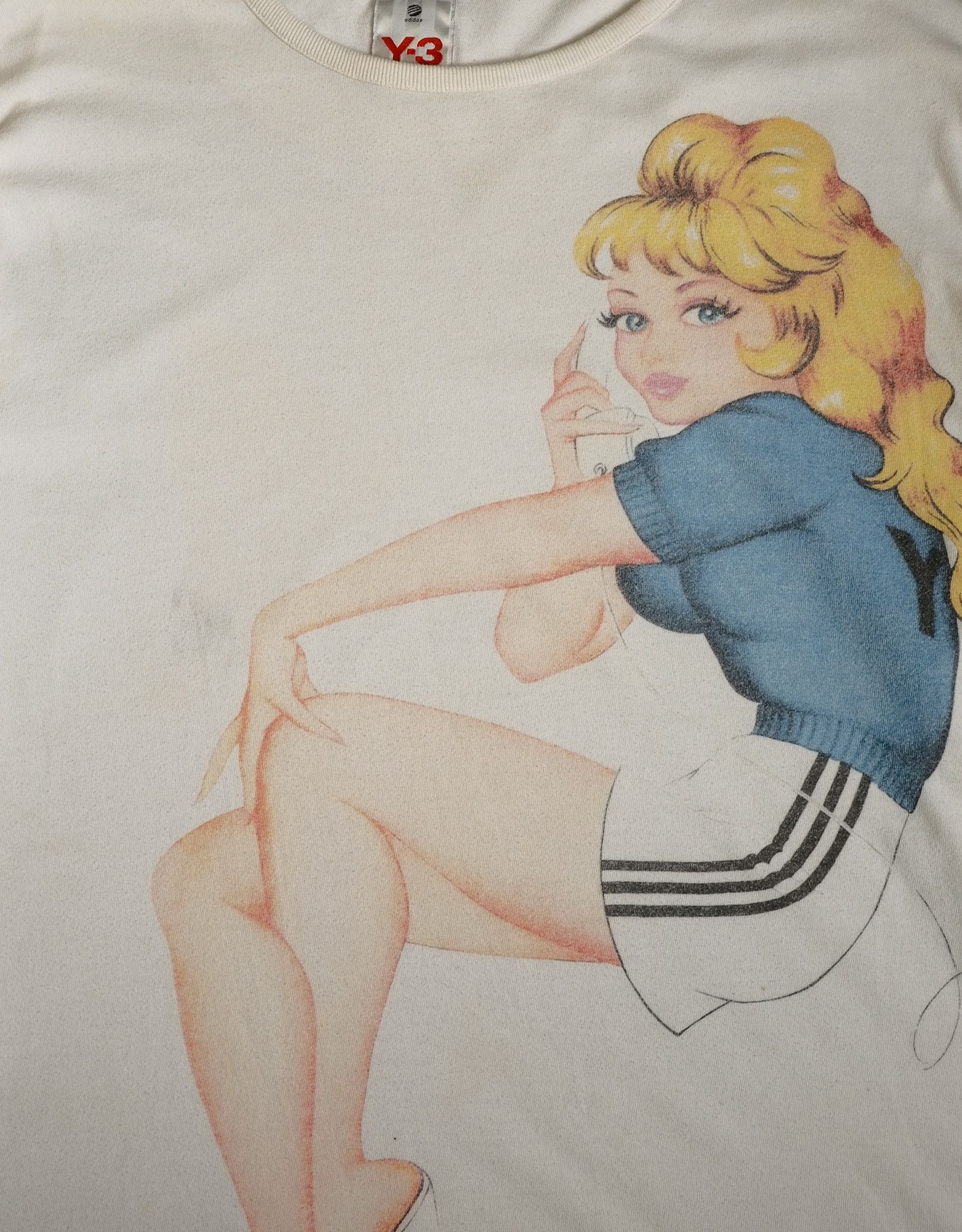 Y-3 Y-3 x Adidas Pin-Up Girl Long Sleeve T Shirt (2004) Size US L / EU 52-54 / 3 - 2 Thumbnail