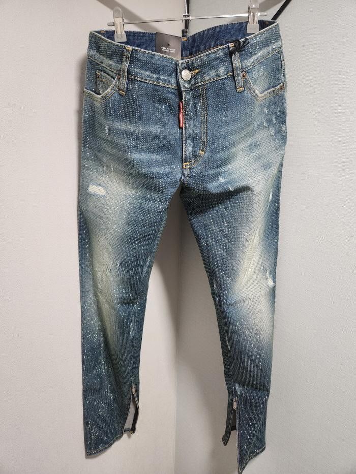 Dsquared2 DSQUARED2 Rhinestone embroidered skinny jeans Size 30" / US 8 / IT 44 - 1 Thumbnail