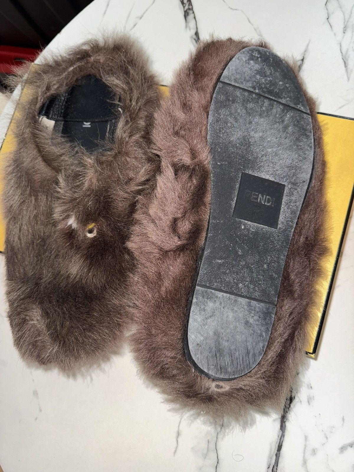 Fendi Fendi Real Fur Men’s Slippers/Mocassins Size US 10 / EU 43 - 3 Thumbnail