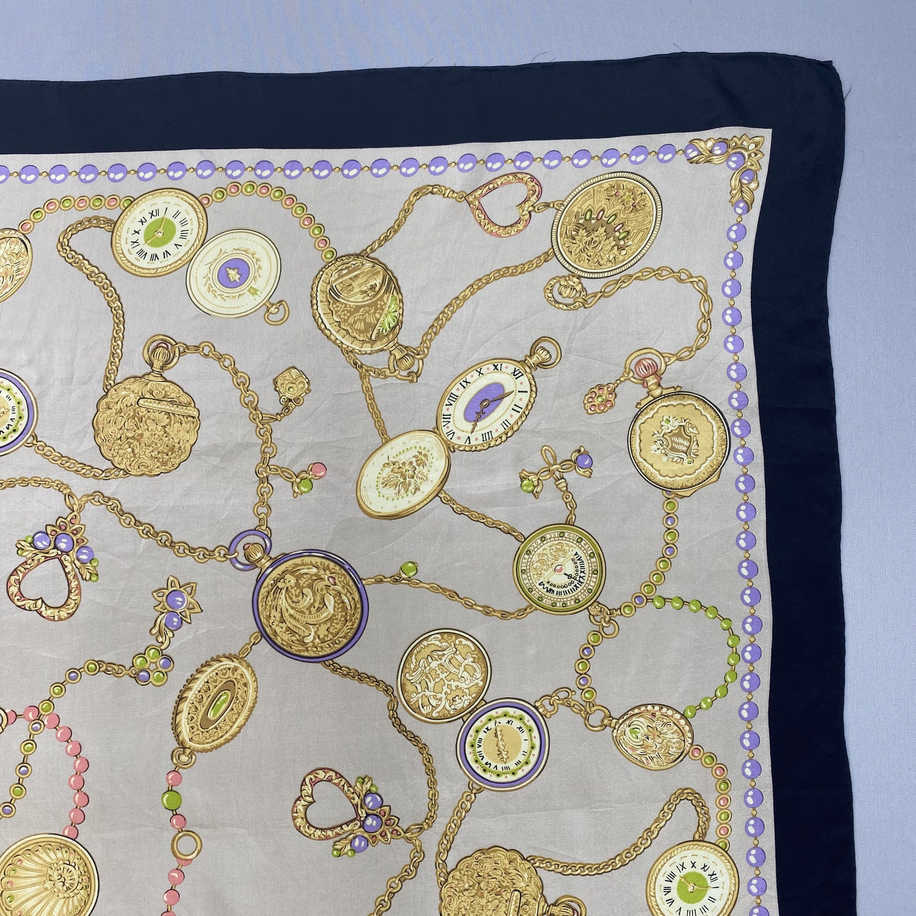 Japanese Brand Vintage Baroque SILK Scarf Twill Stole Wraps Scarves Size ONE SIZE - 6 Thumbnail