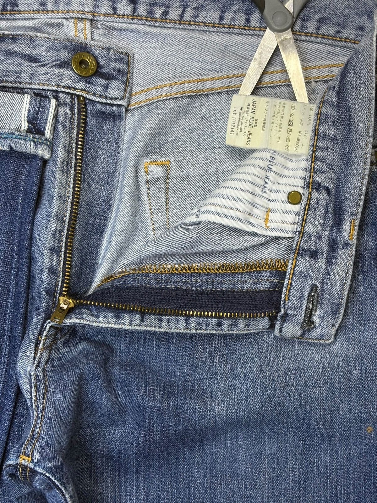 Japan Blue × Japanese Brand Vintage Japanese Japan Blue Selvedge Blue Wash Loose Jeans Size US 32 / EU 48 - 11 Thumbnail