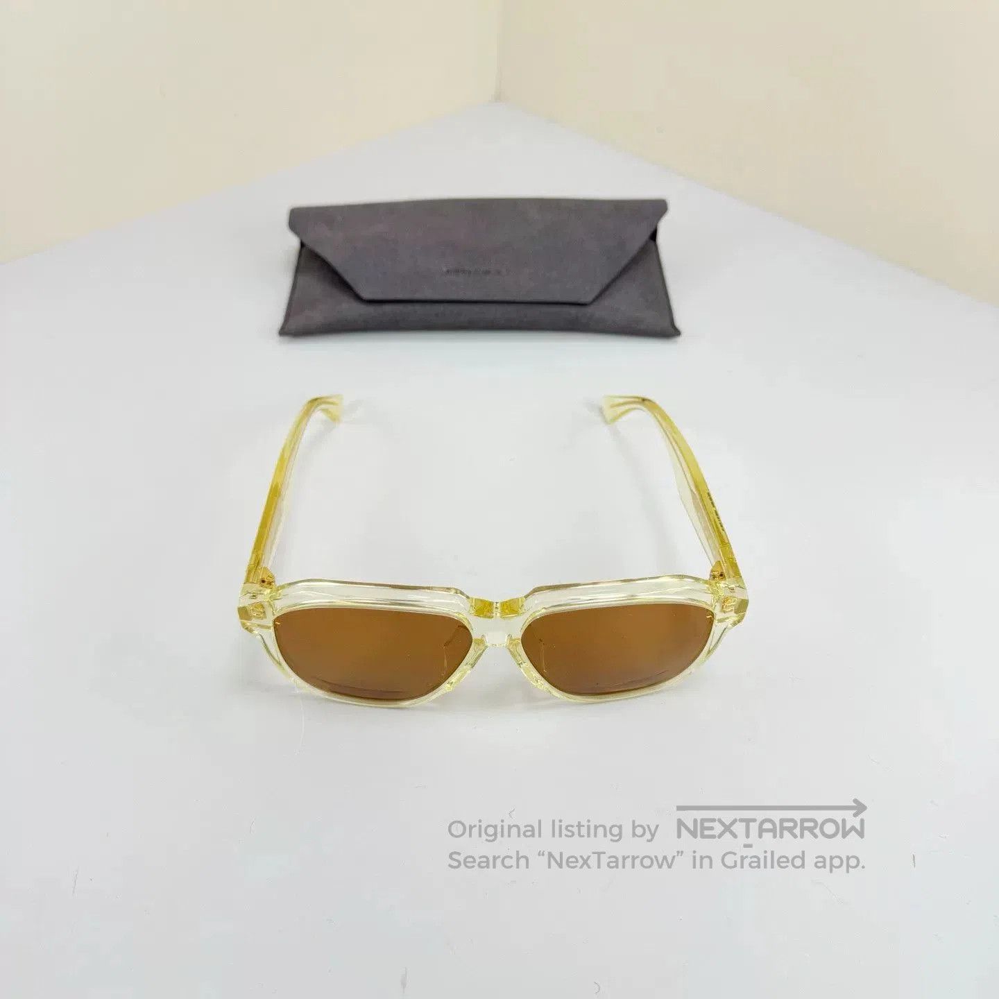 Bottega Veneta Bottega Veneta Gold-Letter Sunglasses. Size ONE SIZE - 4 Thumbnail