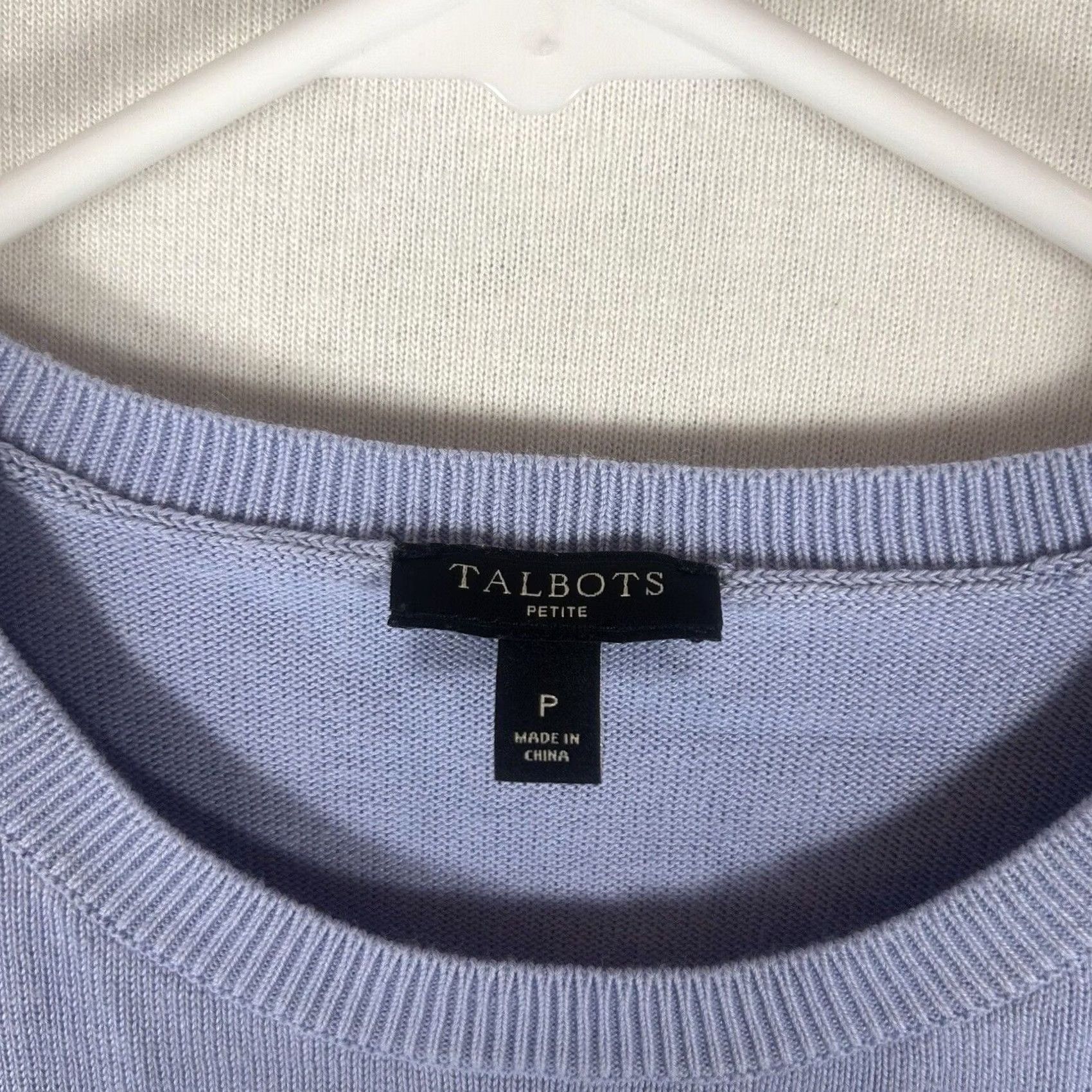Talbots Talbots Women's Crewneck Sweater Petite P Blue Anchor Nautical Pullover Casual, Knit, Cotton, Long Sleeve, Solid, Navy/Blue, Nautical, Size XXS / US 00 / IT 34 - 3 Thumbnail