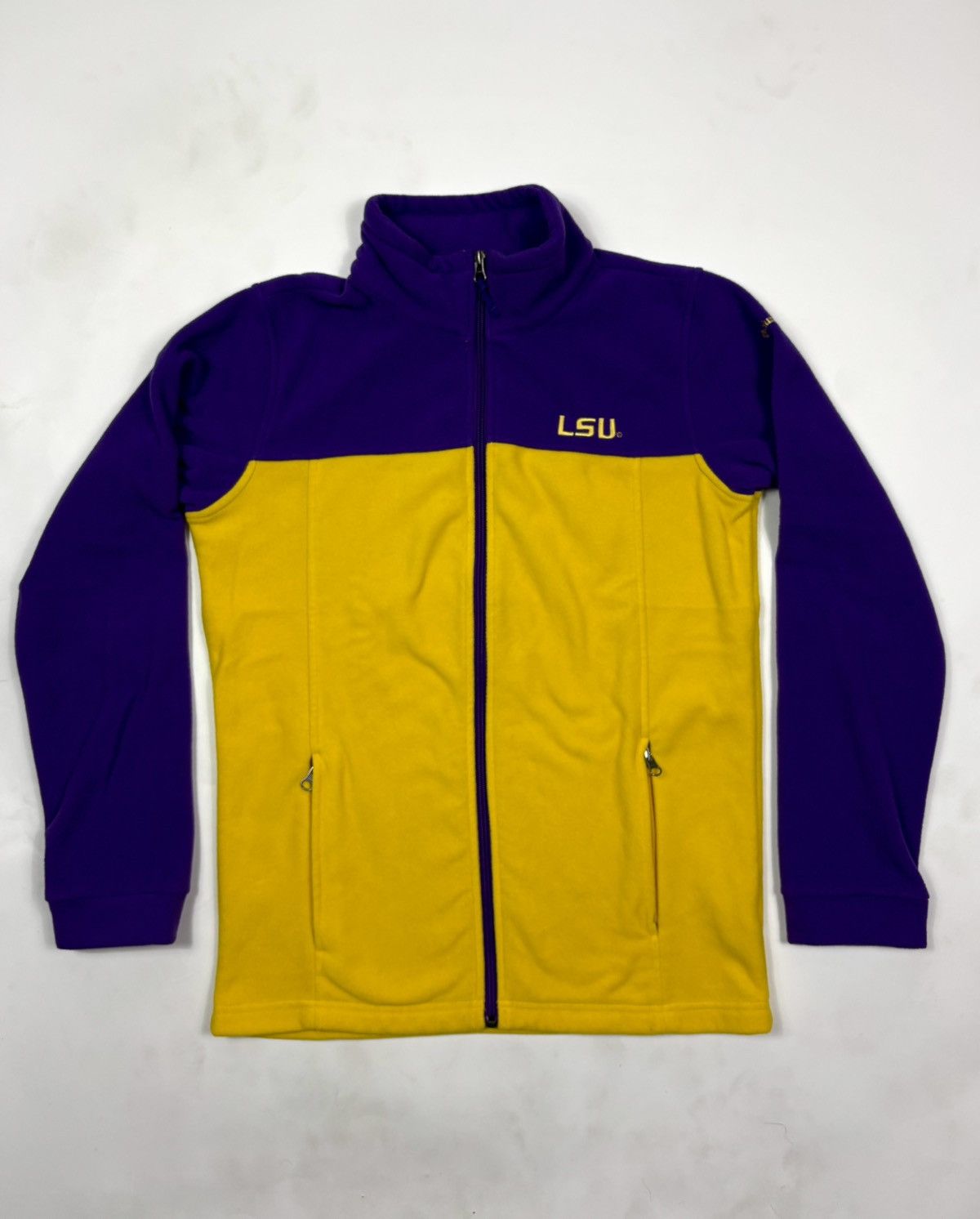 Vintage Vintage 2000s Columbia LSU Tigers Fleece Full Zip Size US L / EU 52-54 / 3 - 2 Thumbnail