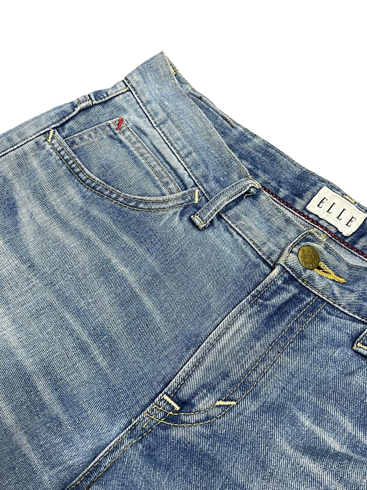 Lee Lee Rider x Elle Blue Fade Wash Ripped Jeans Limited Edition Size 31" - 13 Thumbnail