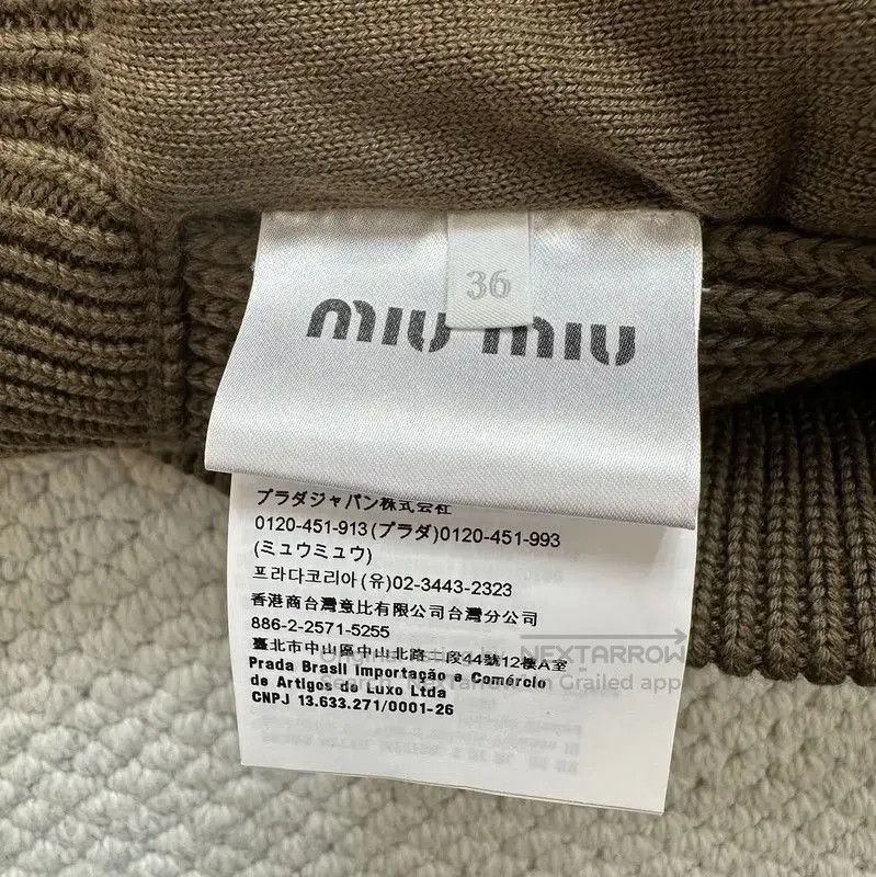 Miu Miu Miu Miu Green Wool Logo Long Winter Coat . Size S / US 4 / IT 40 - 7 Thumbnail