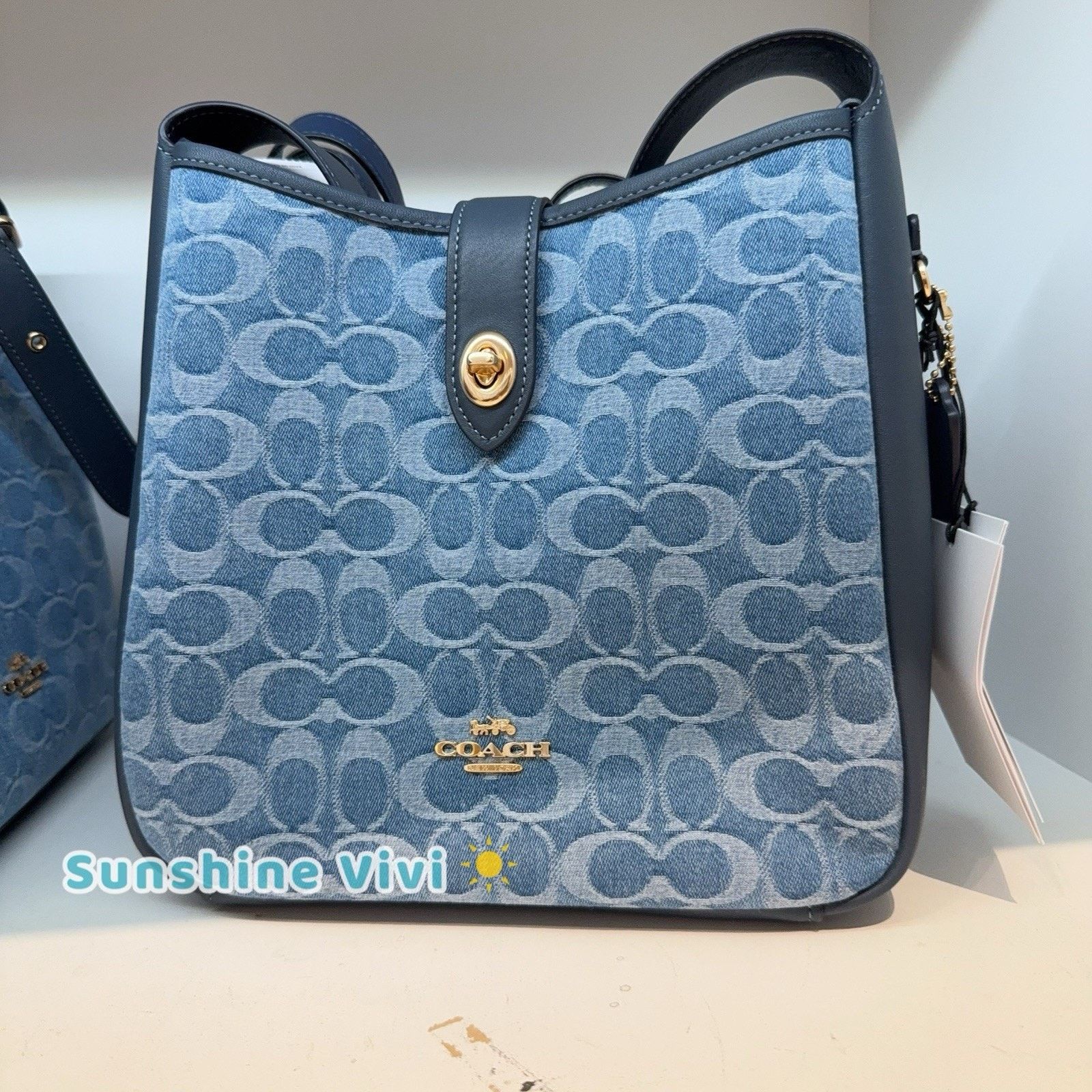 Coach NWT Coach CDB98 Hadley Convertible Crossbody Bag Denim Size ONE SIZE - 2 Thumbnail