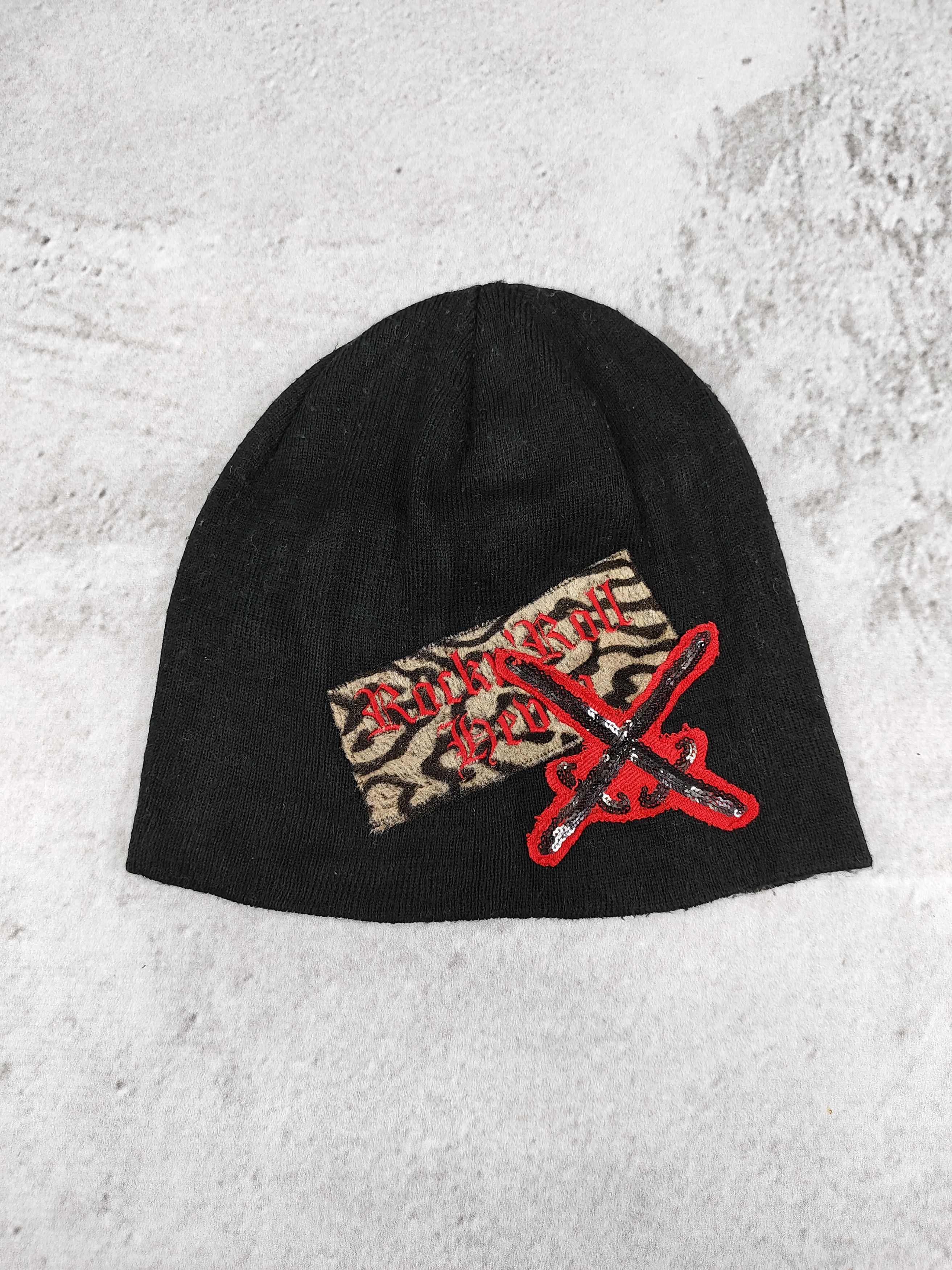 Seditionaries Jet Lee❤️‍🔥Gothic Punk Sequins Leopard Pattern Beanie Hat Size ONE SIZE - 3 Thumbnail
