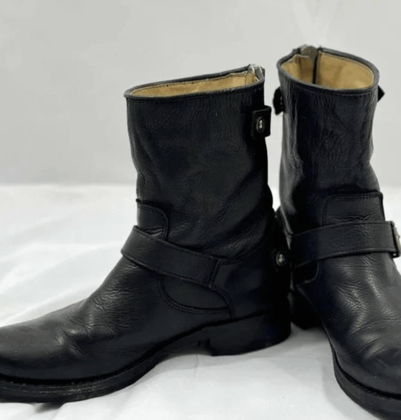 Frye Veronica Back Zip Short Moto Boots Size US 8 / IT 38 - 4 Thumbnail