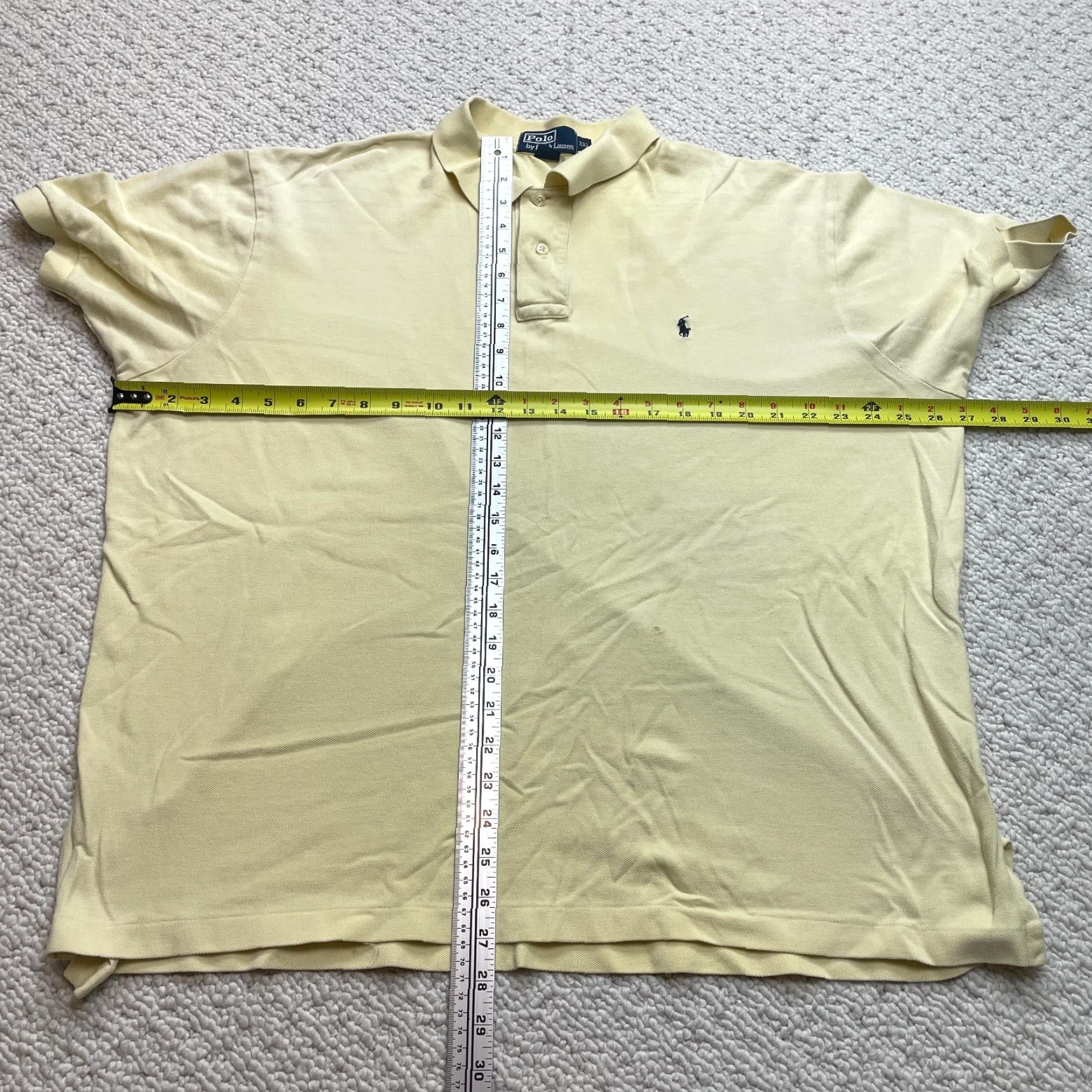 Ralph Lauren Polo by Ralph Lauren Shirt Mens XXL Short Sleeve Yellow Collared Rugby Golf Size US XXL / EU 58 / 5 - 6 Thumbnail