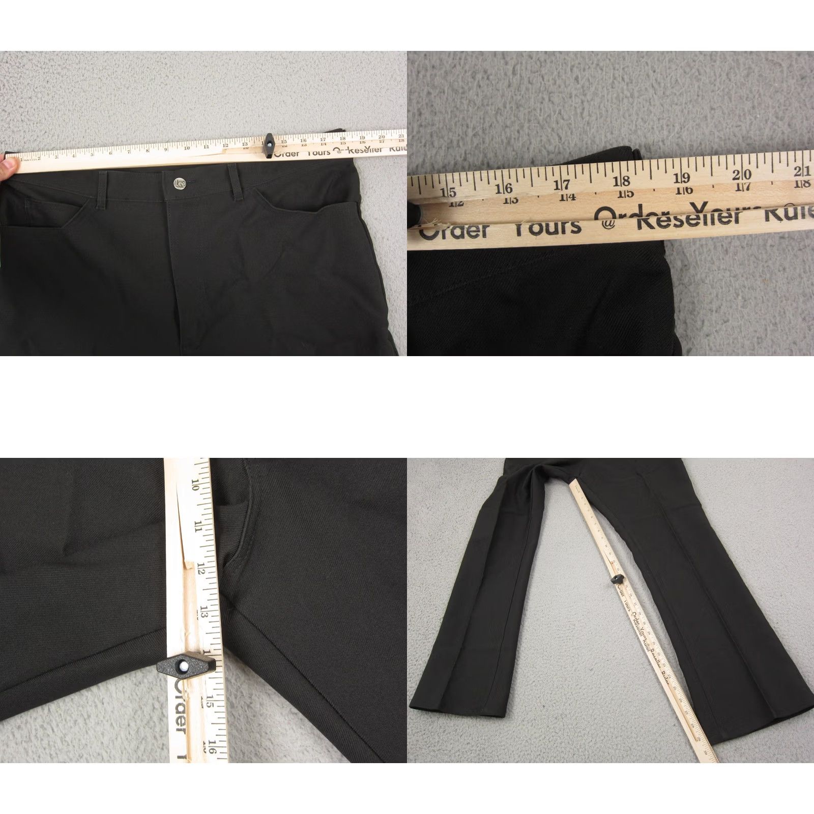 Lee VINTAGE Lee Jeans Mens 38W x 32L Black 80s Straight Adult Pants Disco Leisure Jeans Size US 38 / EU 54 - 8 Thumbnail