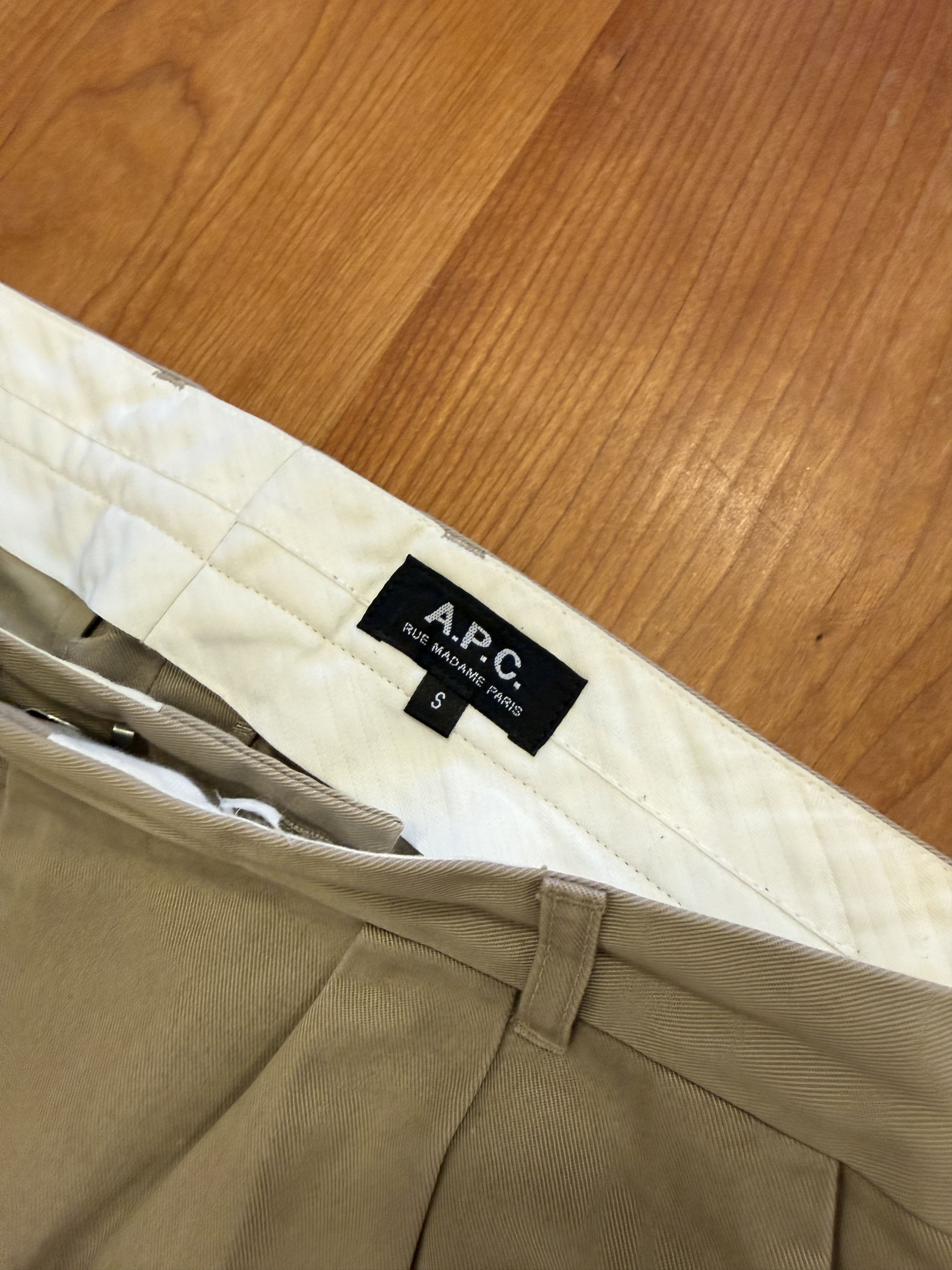 A.P.C. APC Khaki Carrot Cut with Box Pleat Size US 31 - 3 Thumbnail