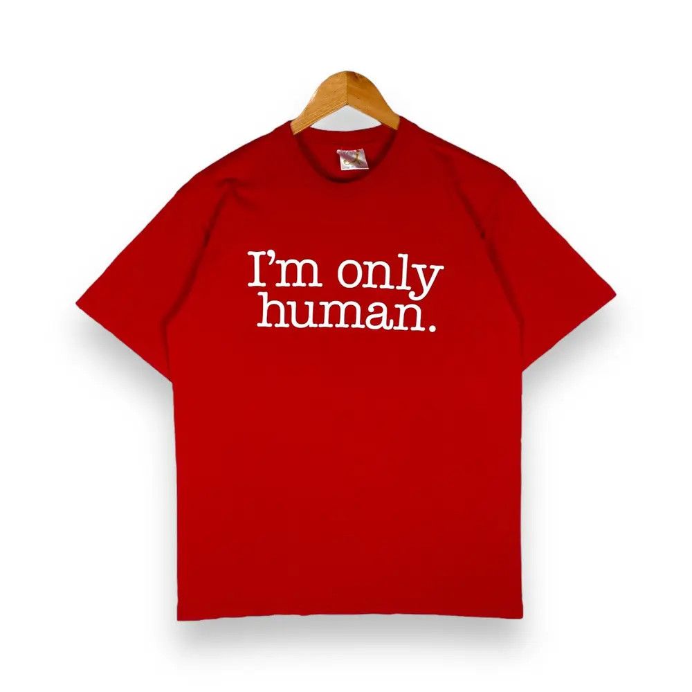 Vintage DARWIN AWARDS "I'm Only Human. You've Been Warned" Funny Tee Size US M / EU 48-50 / 2 - 1 Thumbnail