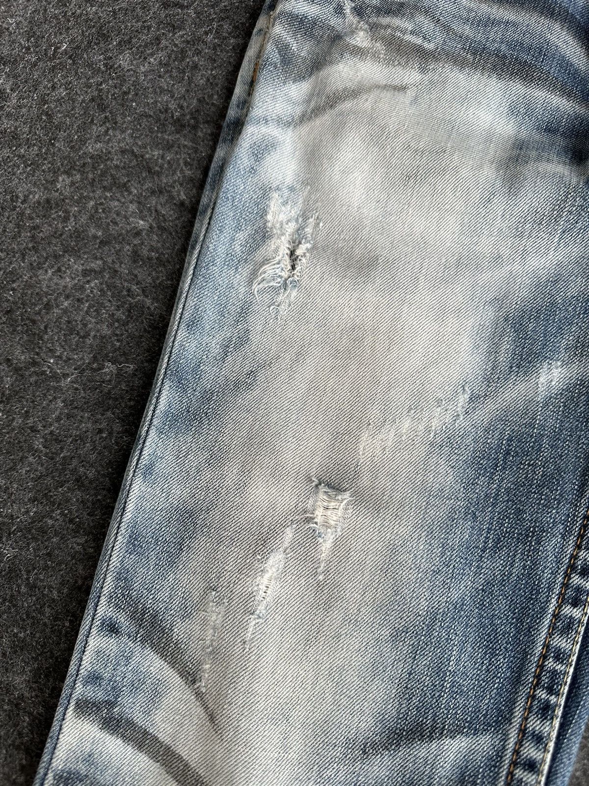 14th Addiction × Hysteric Glamour × If Six Was Nine Pasta Denim Nice Faded Distressed Denim D487 Size US 30 / EU 46 - 5 Thumbnail