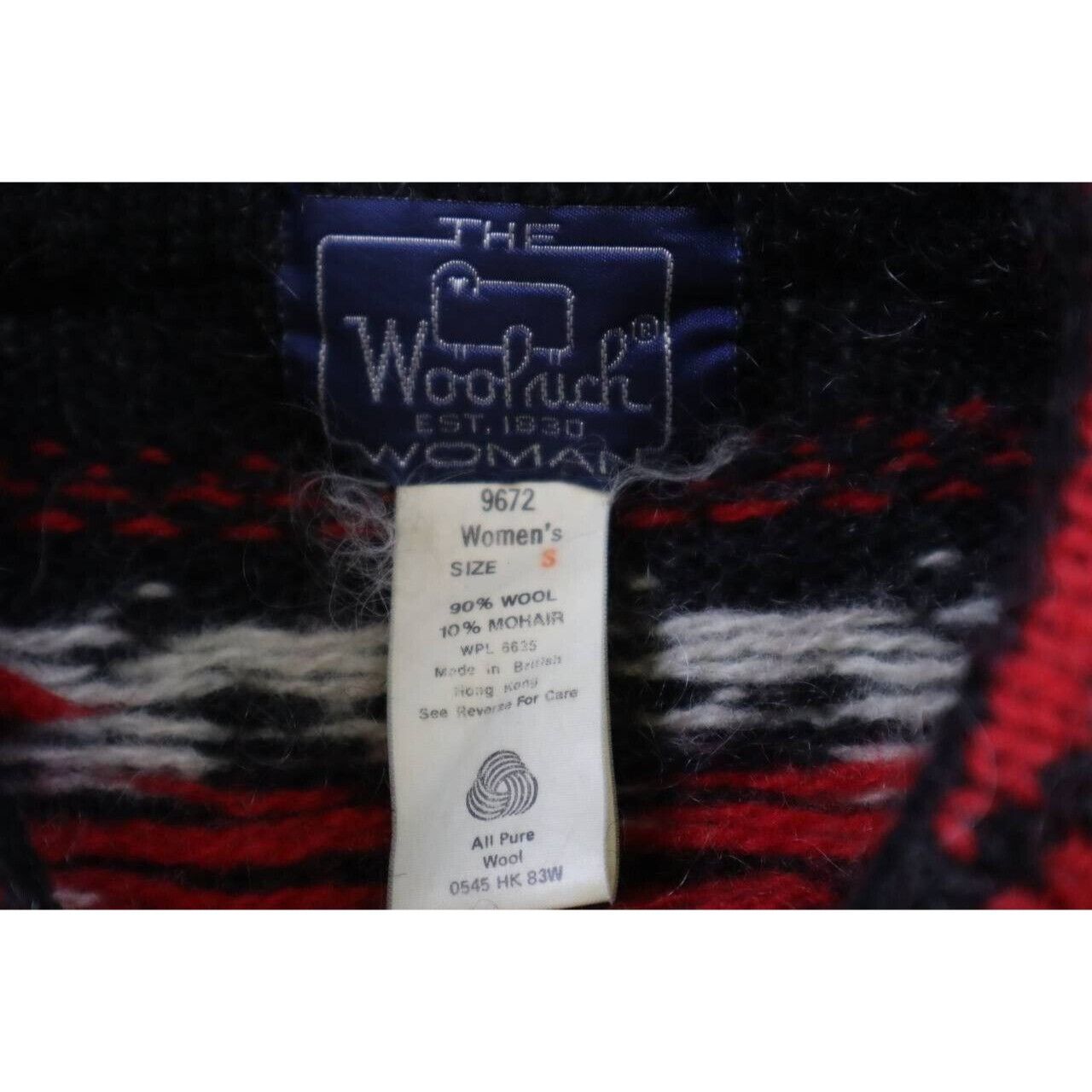 Woolrich Woolen Mills VTG Woolrich Wool Crew Neck Sweater Women Snowflake Pullover Size S / US 4 / IT 40 - 3 Thumbnail
