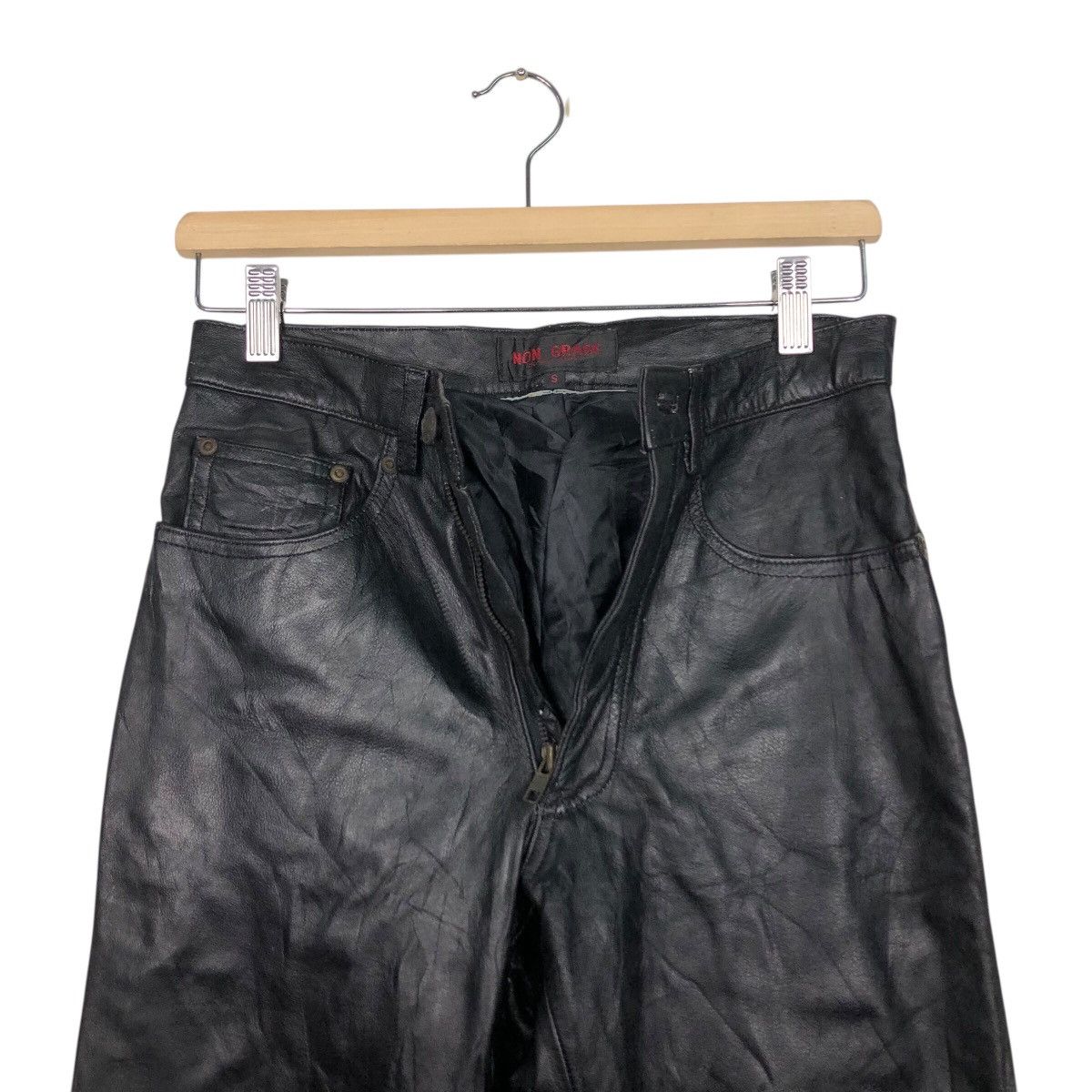 Hysteric Glamour 📌Vintage Racing Leather Pants Non Grade Cosmic Power Size US 26 / EU 42 - 15 Thumbnail