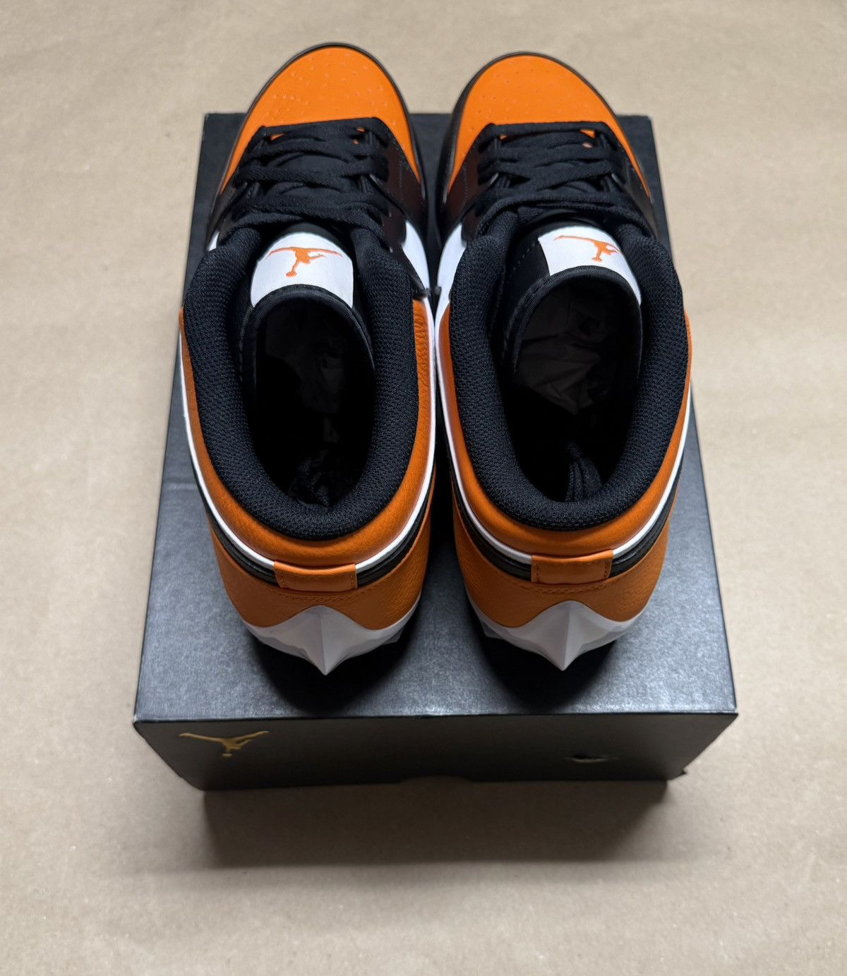 Jordan Brand Nike Air Jordan 1 Retro TD Cleat Shattered sz 14 Football! Size US 14 / EU 47 - 4 Thumbnail