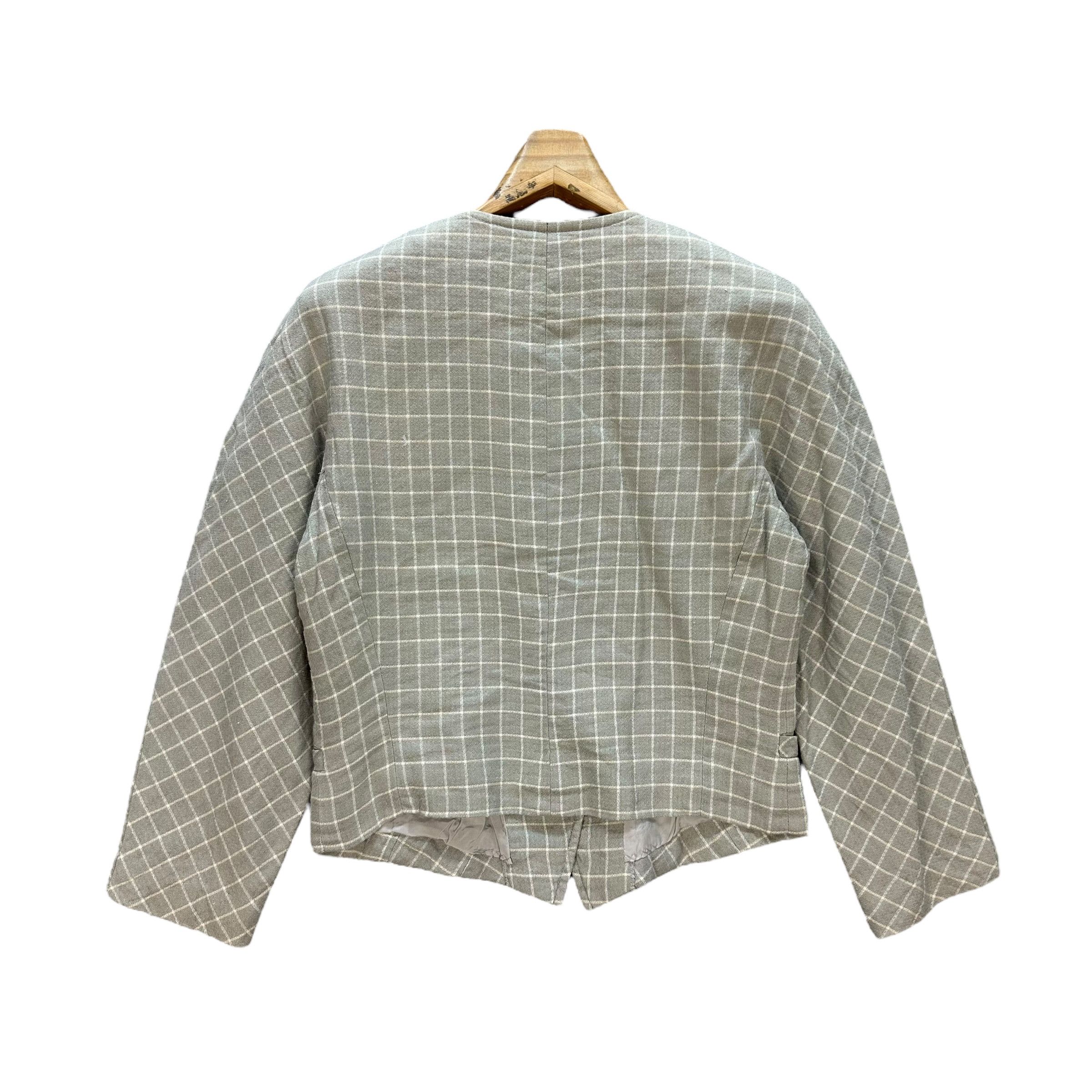 Givenchy GIVENCHY LITE CHECKED PLAID CROP JACKET #8932-040 Size S / US 4 / IT 40 - 11 Thumbnail