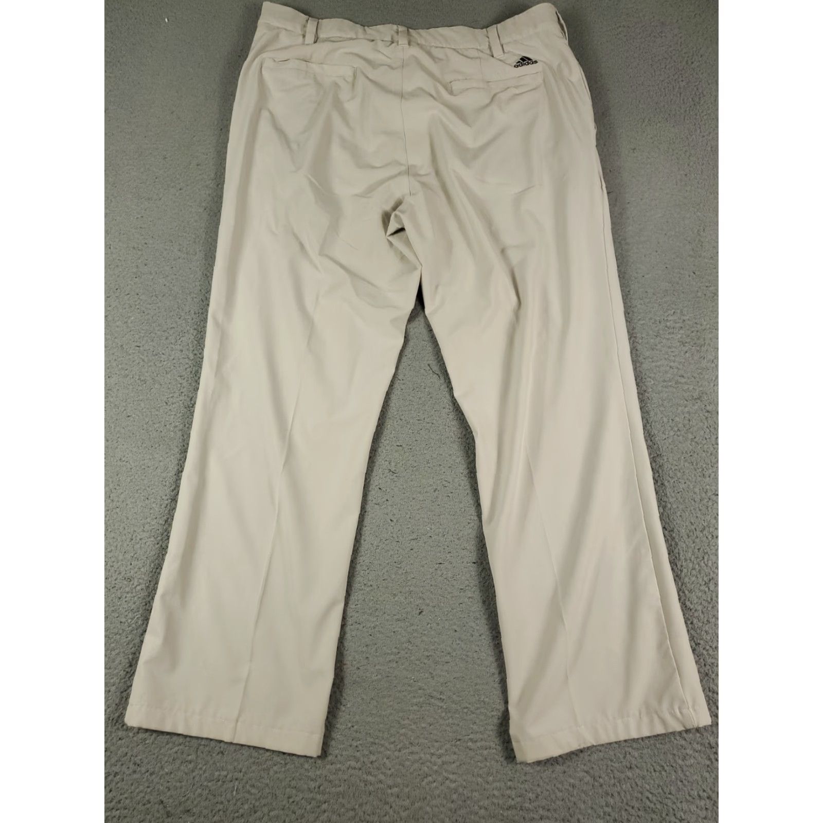 Adidas Adidas Chino Pants Mens 36x30 Beige Flat Front Casual Golf Trousers Size US 36 / EU 52 - 7 Thumbnail