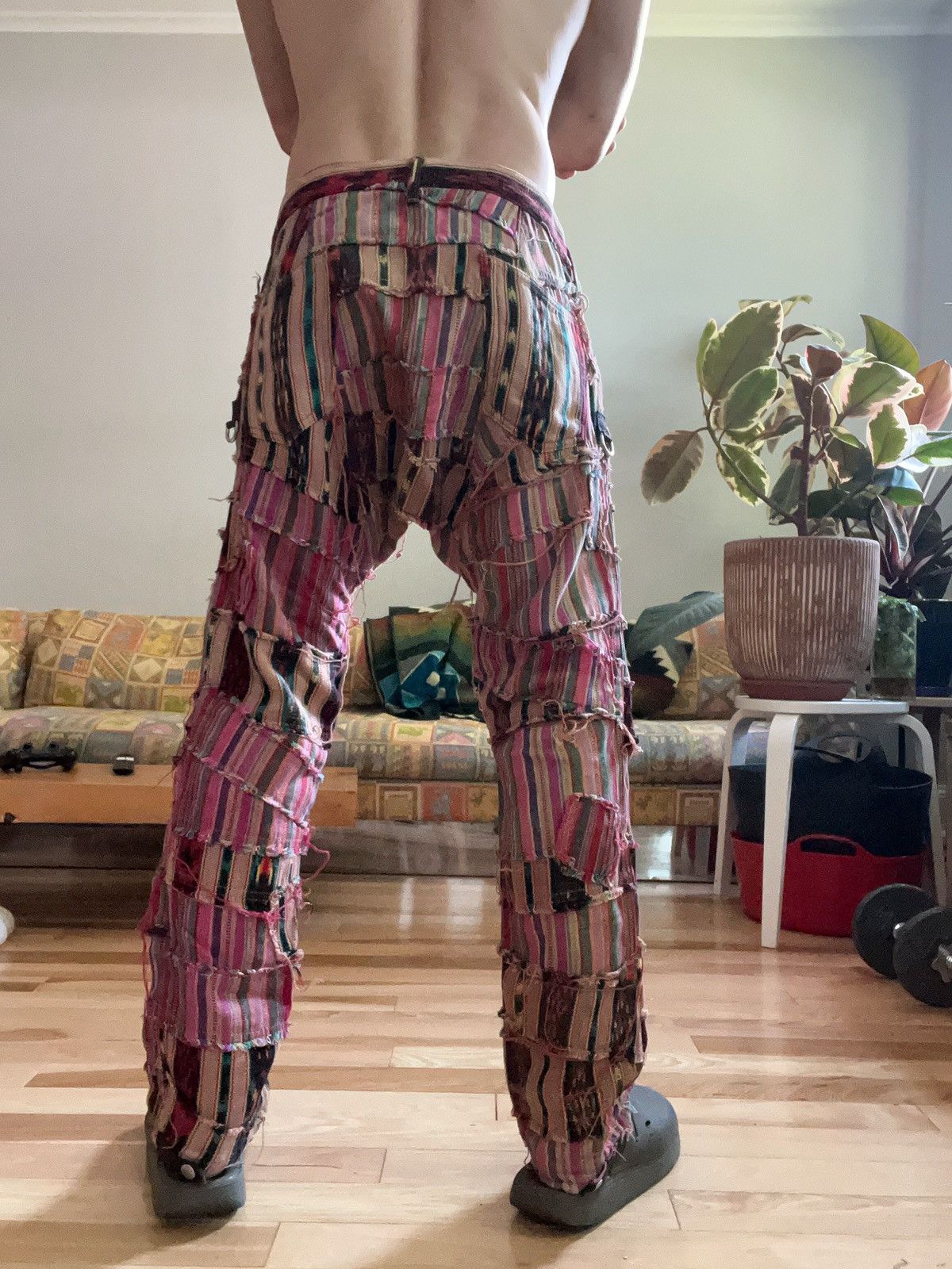 Junya Watanabe SS 2005 Junya Watanabe Patchwork Scraps Mountaineering Pants Size US 33 - 13 Thumbnail