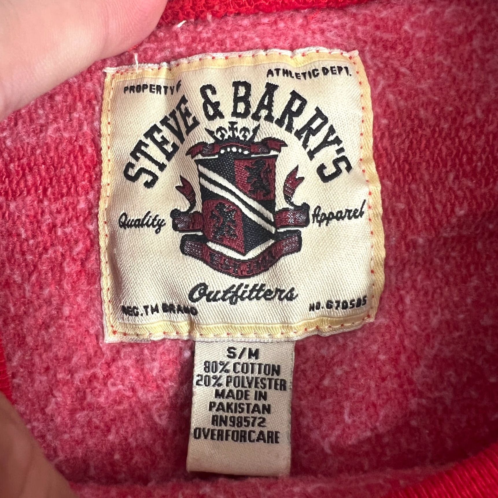 Vintage VINTAGE Canada Hockey Sweatshirt Sweat Shirt S / M Heavyweight Steve & Barry Crewneck Red Mens Size US S / EU 44-46 / 1 - 4 Thumbnail