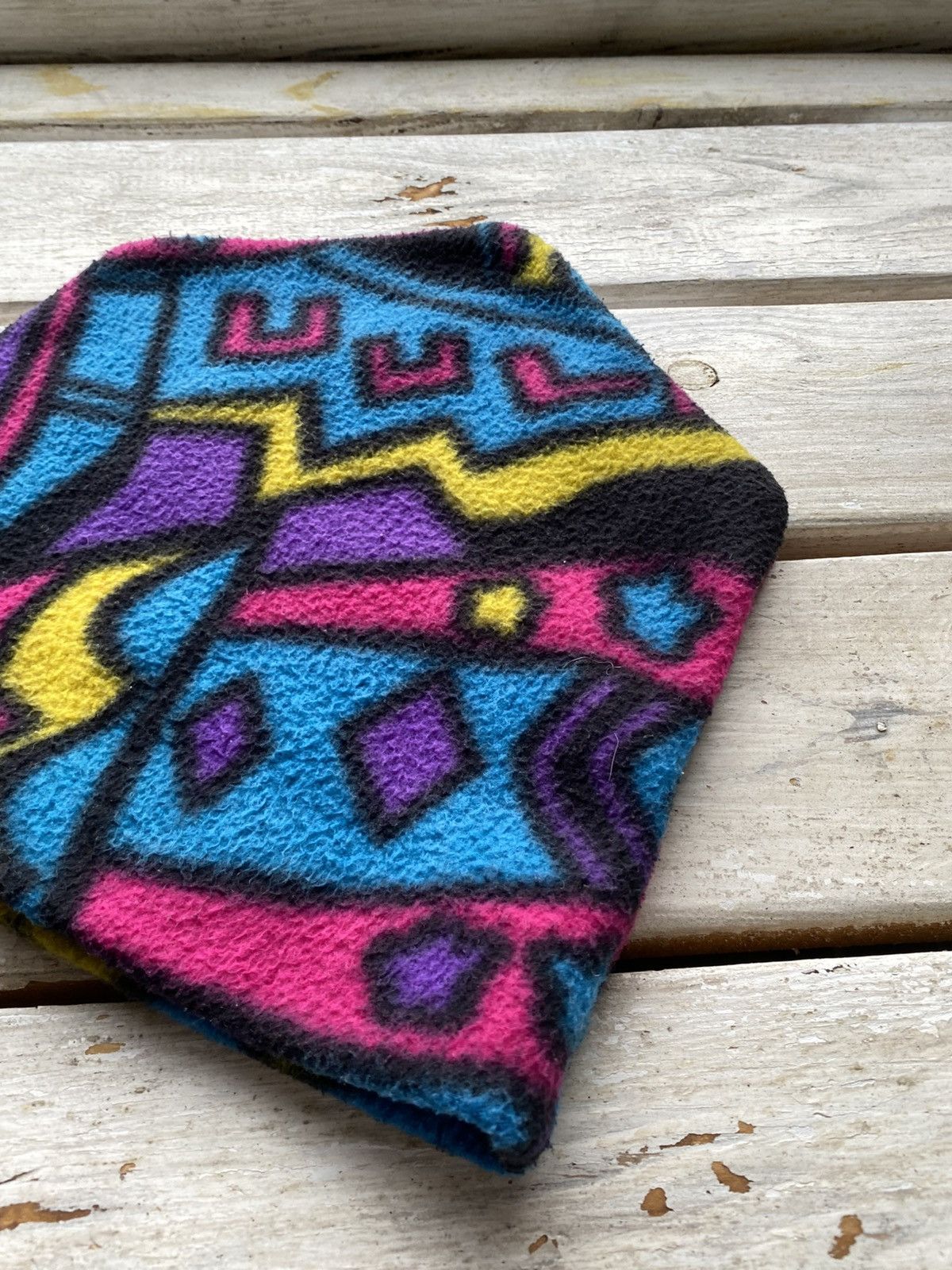 Keith Haring × Vintage Vintage 90s fleece graphic Keith Haring Like Outdoor hat Size ONE SIZE - 3 Thumbnail