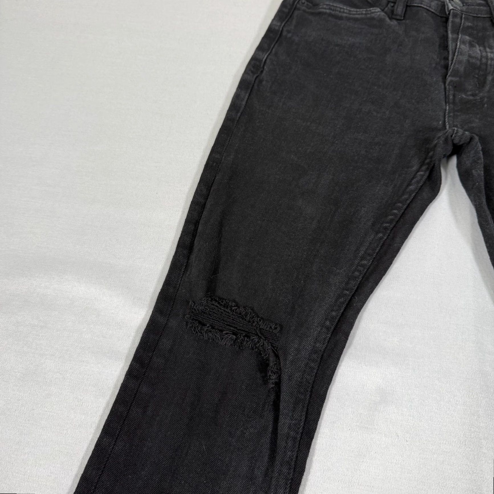 Ksubi VINTAGE Ksubi Jeans Mens 30x32 Van Winkle Ace Black Slice Skinny Distressed Denim Pants Size US 30 / EU 46 - 4 Thumbnail