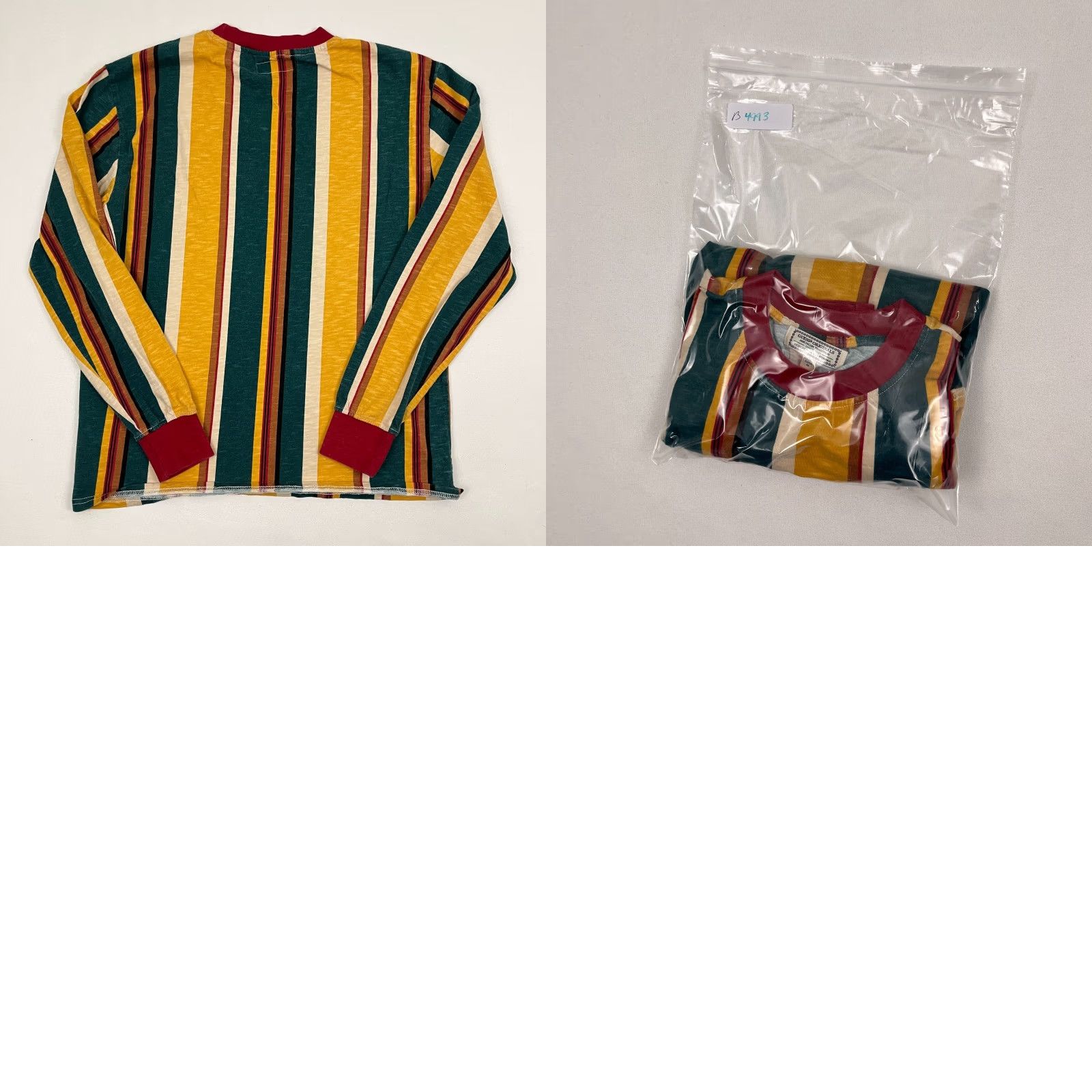 Guess Guess Originals Sayers Shirt Mens M Green Yellow Striped Skater California Clothing Shirt Mens M Green Yellow Striped Logo California Size US M / EU 48-50 / 2 - 8 Thumbnail