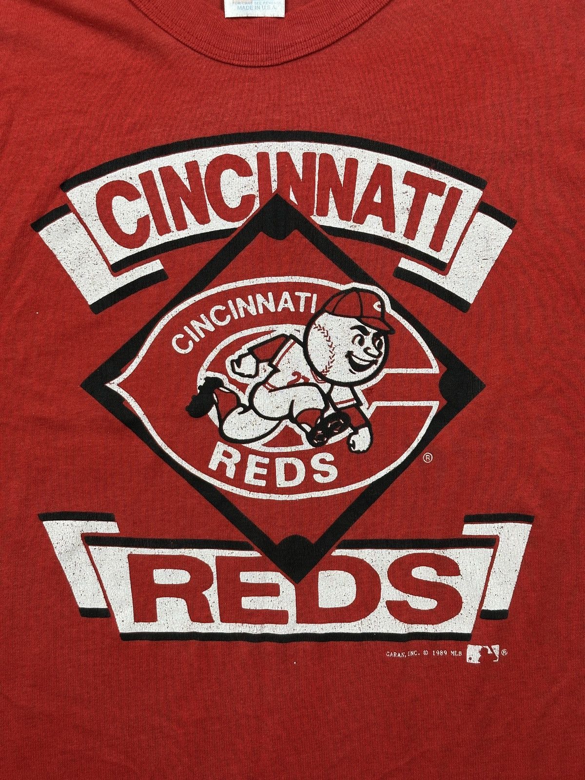 MLB Vintage 1989 Cincinnati Reds MLB Graphic T-Shirt Made in USA Size US L / EU 52-54 / 3 - 10 Thumbnail