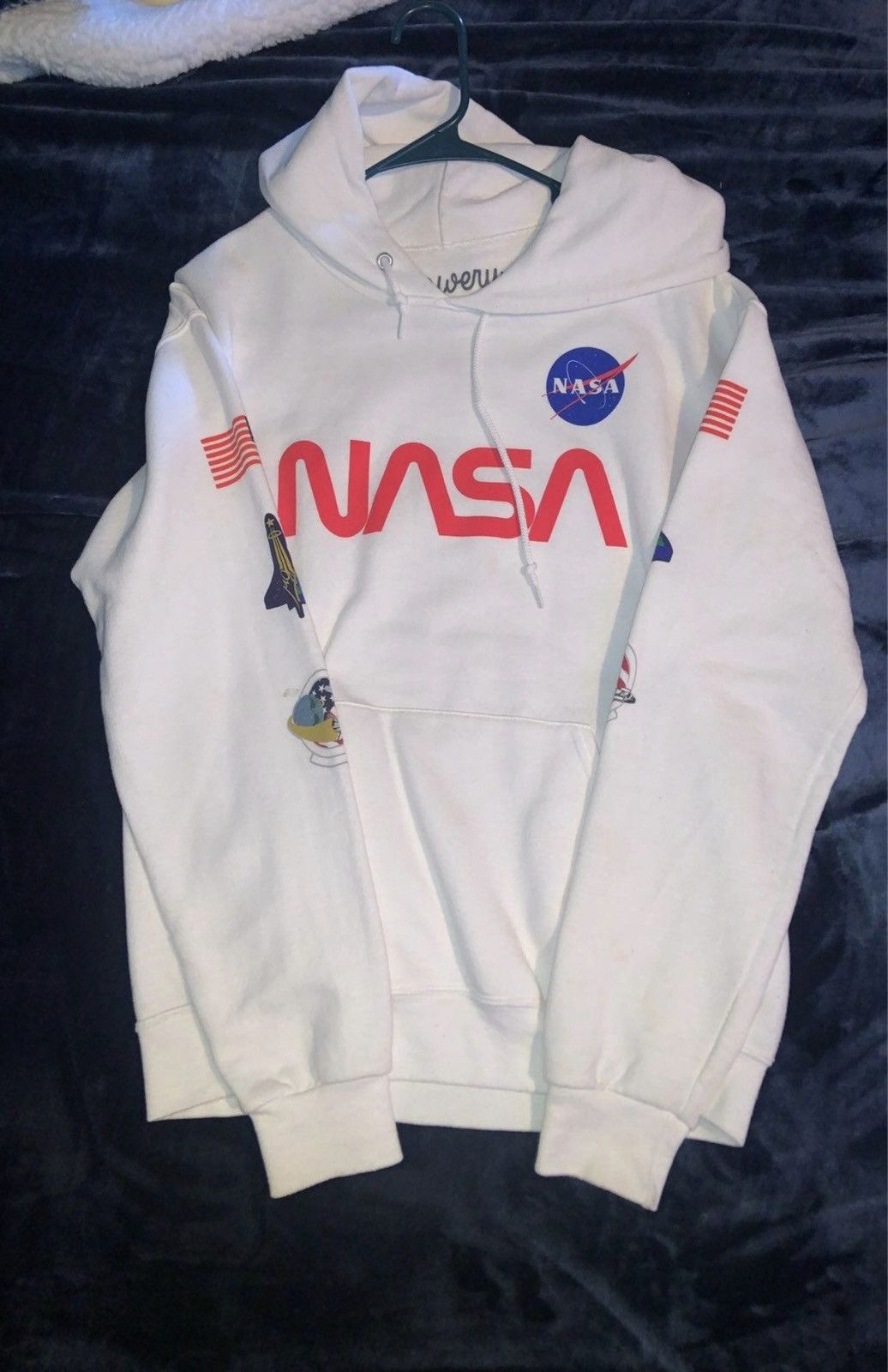 Bowery Bowery Supply Co. NASA Graphic Hoodie – White Size US S / EU 44-46 / 1 - 1 Thumbnail