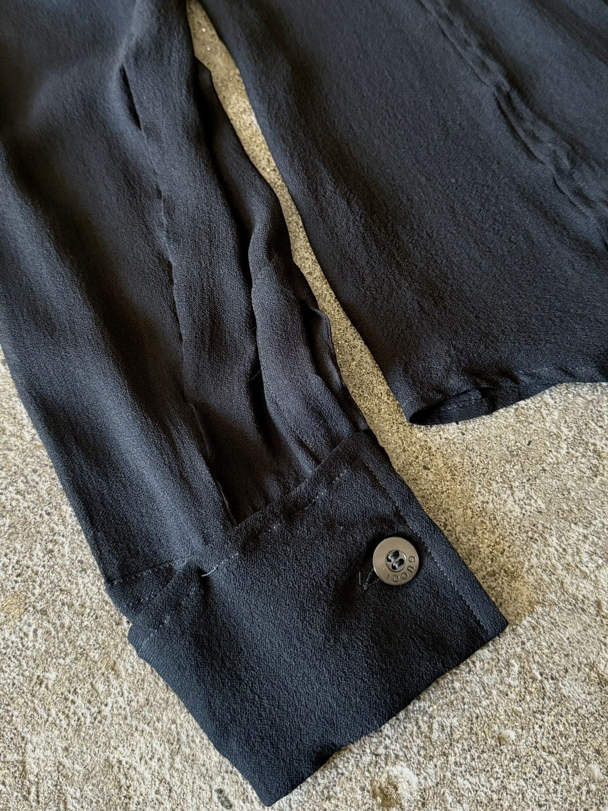 Gucci Gucci - Tom Ford - Fall 1996 - Sheer Silk with Epaulettes Size S / US 4 / IT 40 - 8 Thumbnail