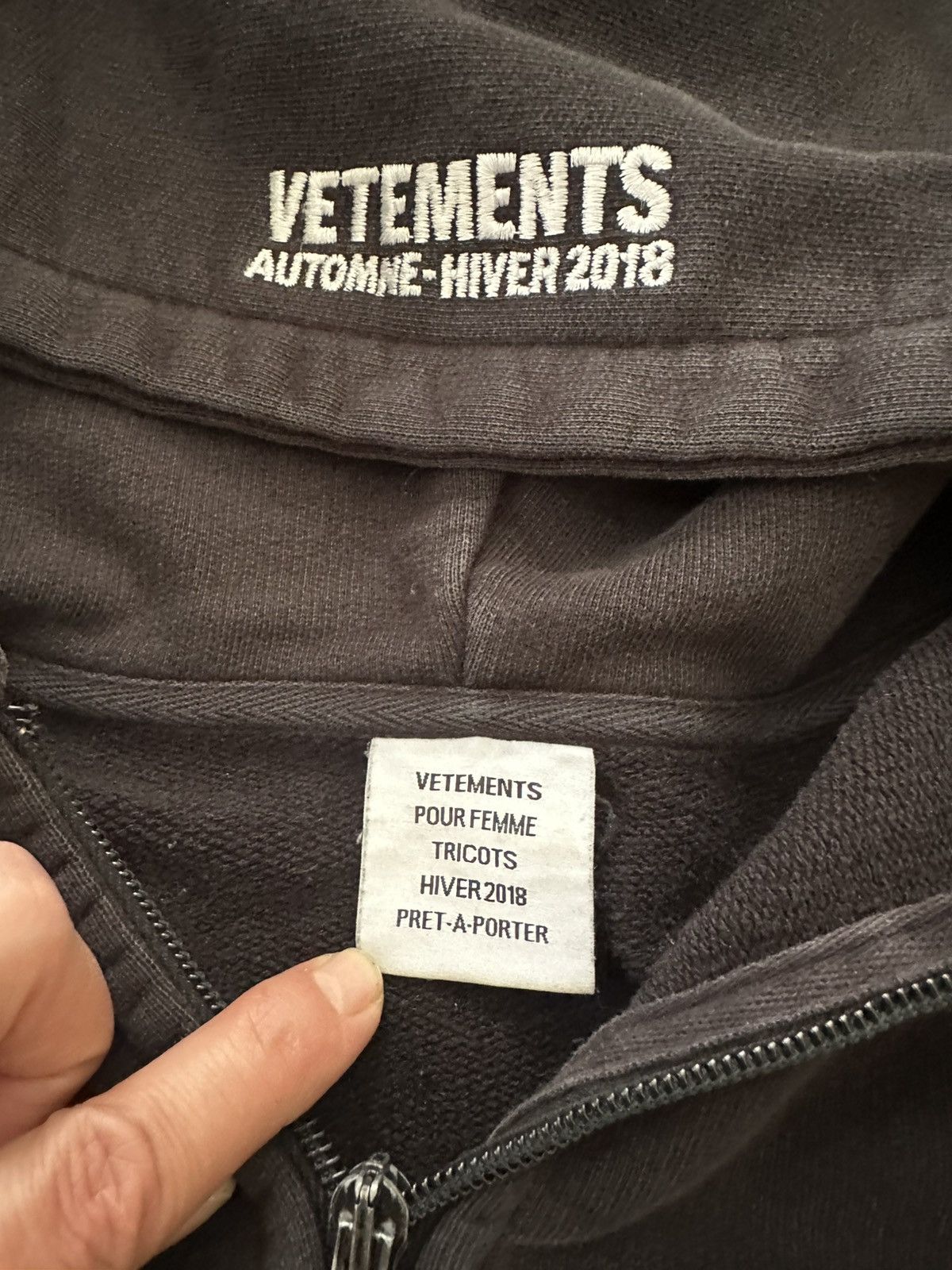 Vetements Vetements Antwerpen may the bridges burn zip up hoodie Size US S / EU 44-46 / 1 - 3 Thumbnail