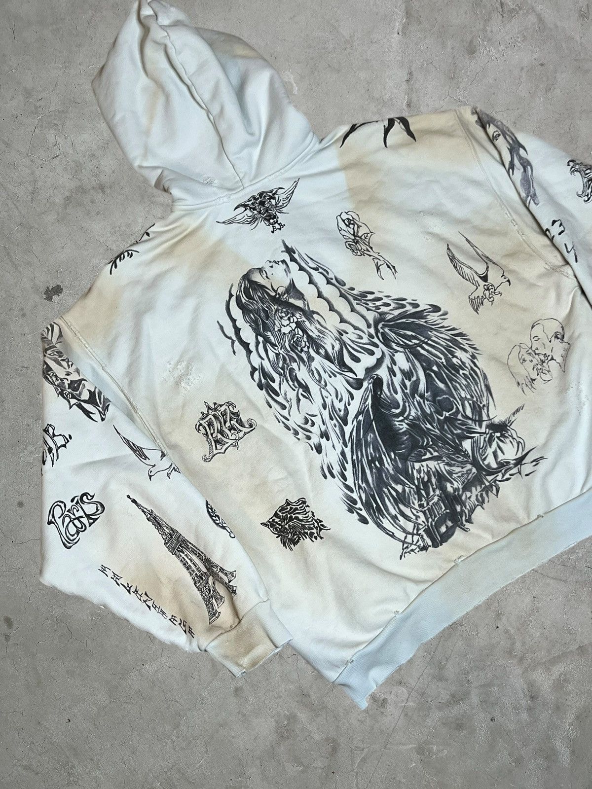 Balenciaga Balenciaga Tattoo Zip-up Hoodie Size US L / EU 52-54 / 3 - 7 Thumbnail