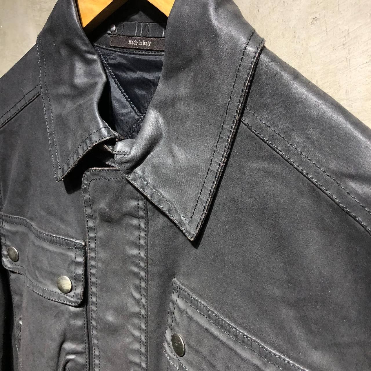 Z Zegna Zegna Waxed motorcycle leather jacket Size US M / EU 48-50 / 2 - 5 Thumbnail