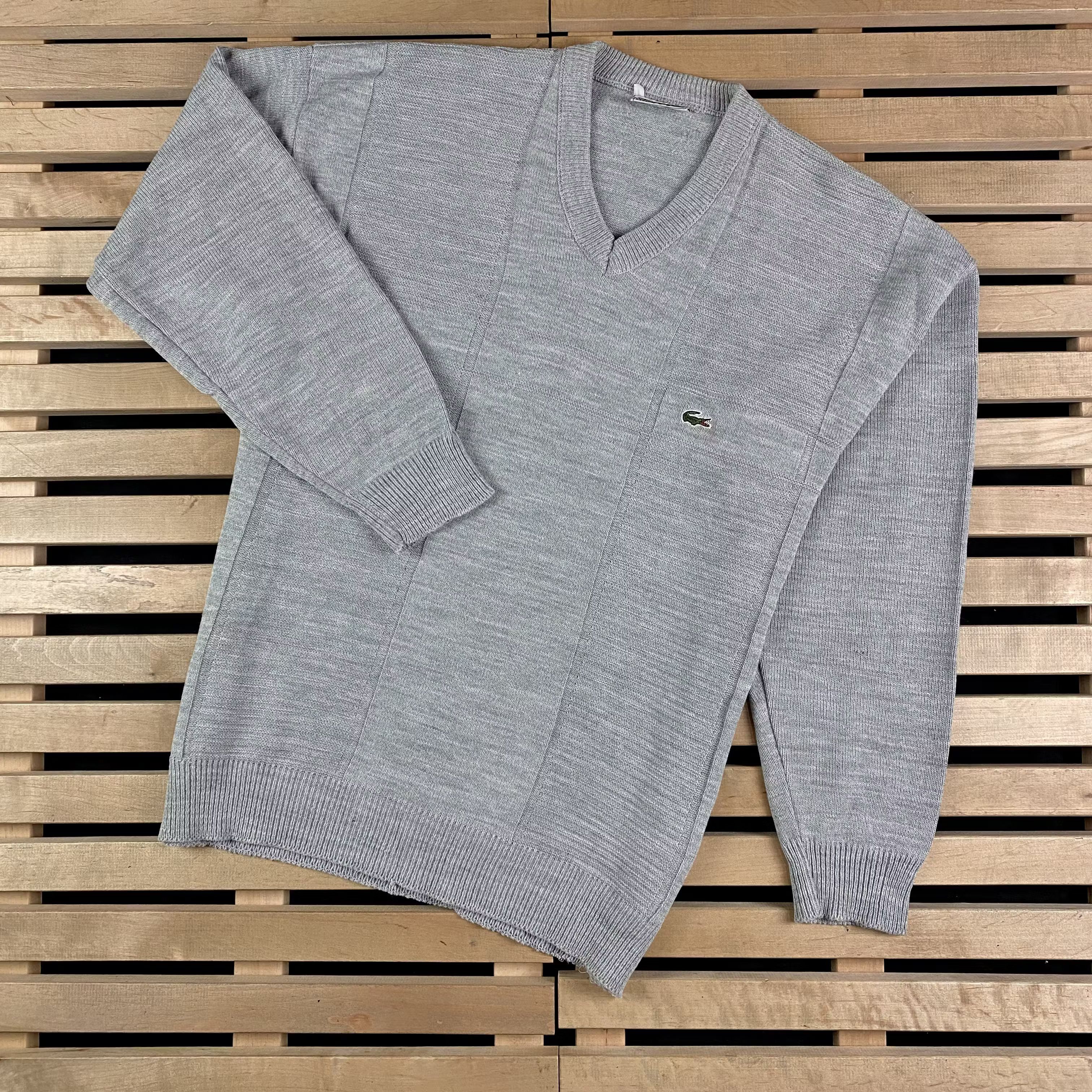 Lacoste × Vintage Men’s Sweater Long Sleeve Lacoste Chemise Vintage Size L Size US L / EU 52-54 / 3 - 1 Thumbnail