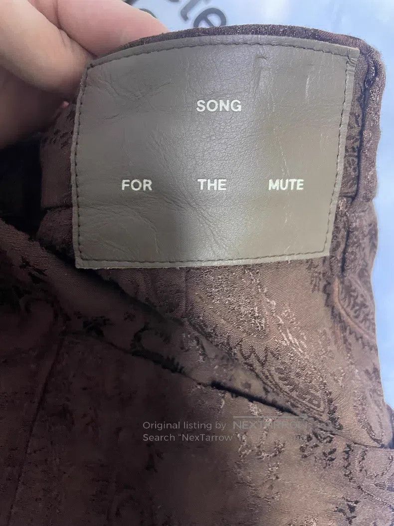 Song For The Mute SONG FOR THE MUTE Brown Cashew Jacquard Long Pants Size US 32 / EU 48 - 5 Thumbnail