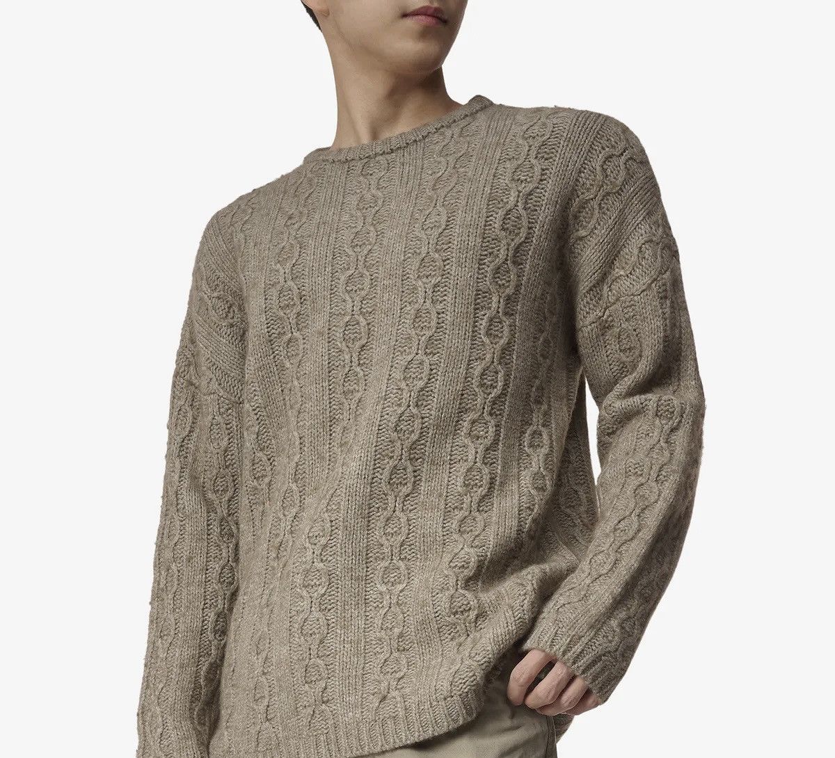 Our Legacy Our Legacy Roundneck Knit - Green/Beige Size US M / EU 48-50 / 2 - 5 Thumbnail