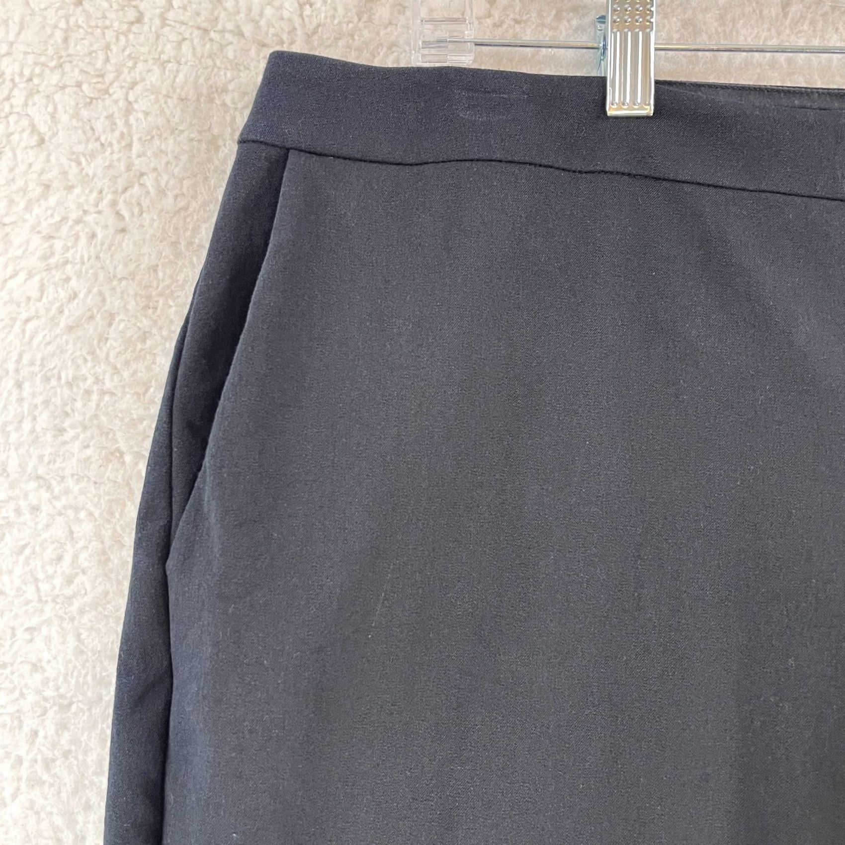 Eileen Fisher Eileen Fisher Black Organic Cotton Crop Pants Women Large Skinny Casual Cropped Slim Fit Seasonal Fall Winter Spring Summer Size 36" / US 14 / IT 50 - 4 Thumbnail