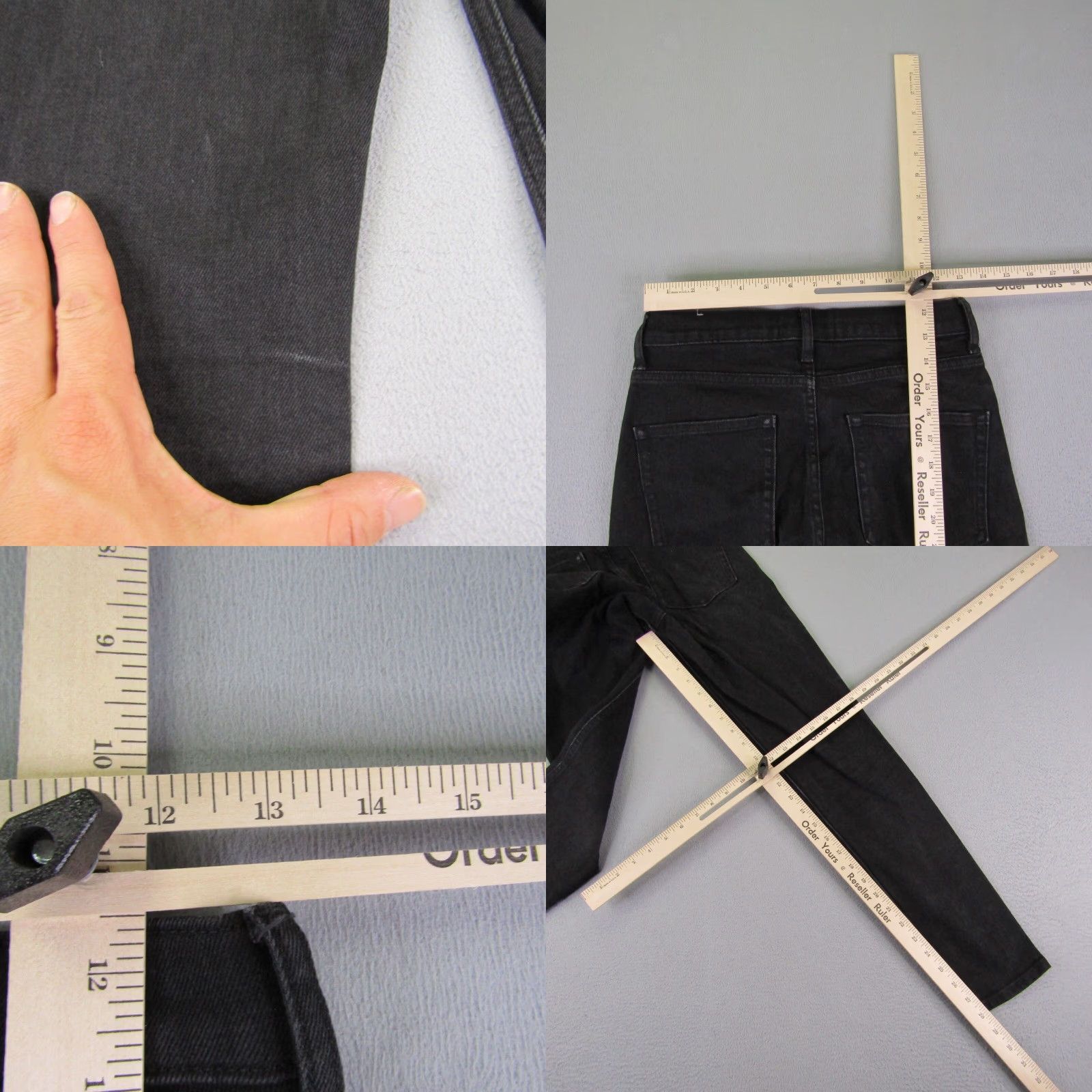Everlane Everlane Jeans Womens 27 Black Denim Skinny Fit Regular Cotton Blend Flex Pants Size 27" / US 4 / IT 40 - 8 Thumbnail