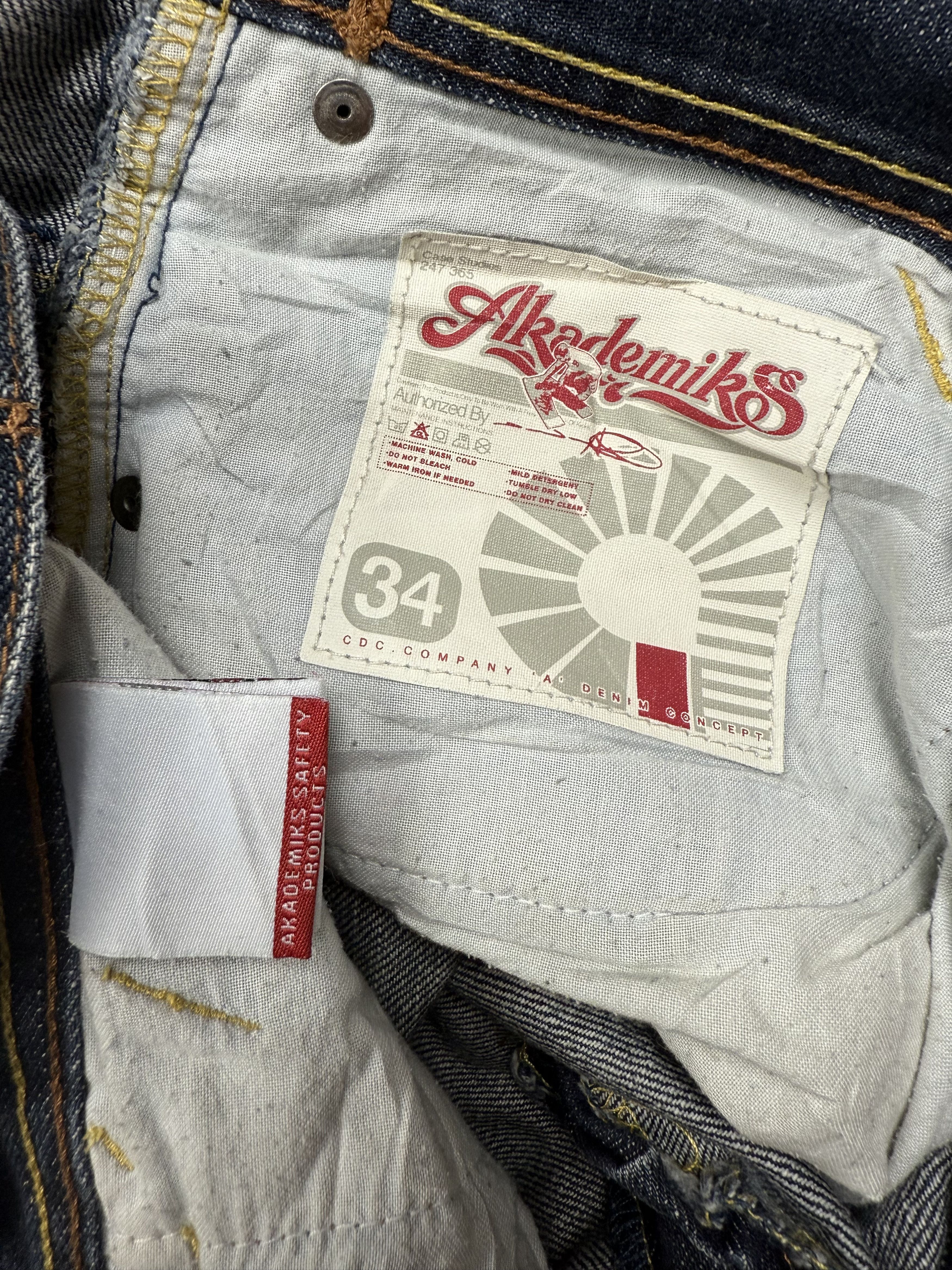 Akademiks Vintage Y2K Akademiks Baggy Shorts Denim Jorts Size US 34 / EU 50 - 8 Thumbnail