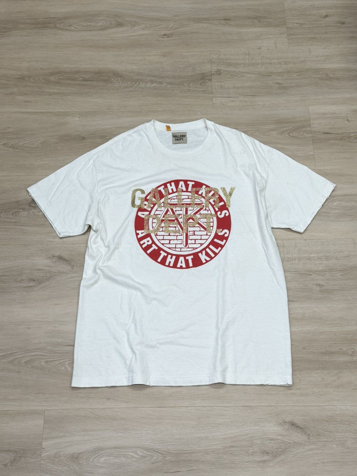 Gallery Dept. Gallery Dept Art that Kills Brick Logo Tee Size US L / EU 52-54 / 3 - 1 Thumbnail