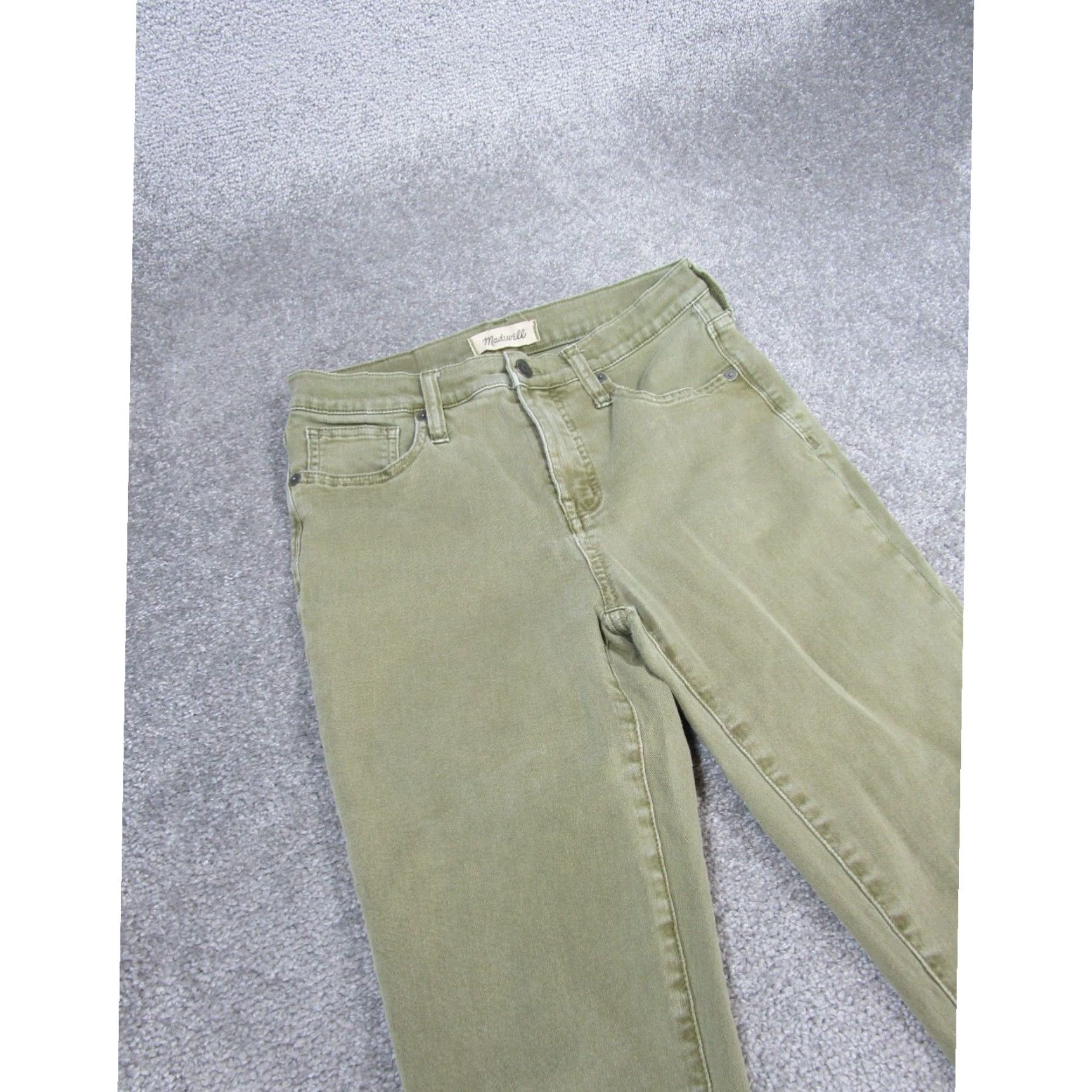 Madewell Madewell Womens Skinny Jeans 26 9" Rise Extra Large Light Green Denim Size 26" / US 2 / IT 38 - 2 Thumbnail