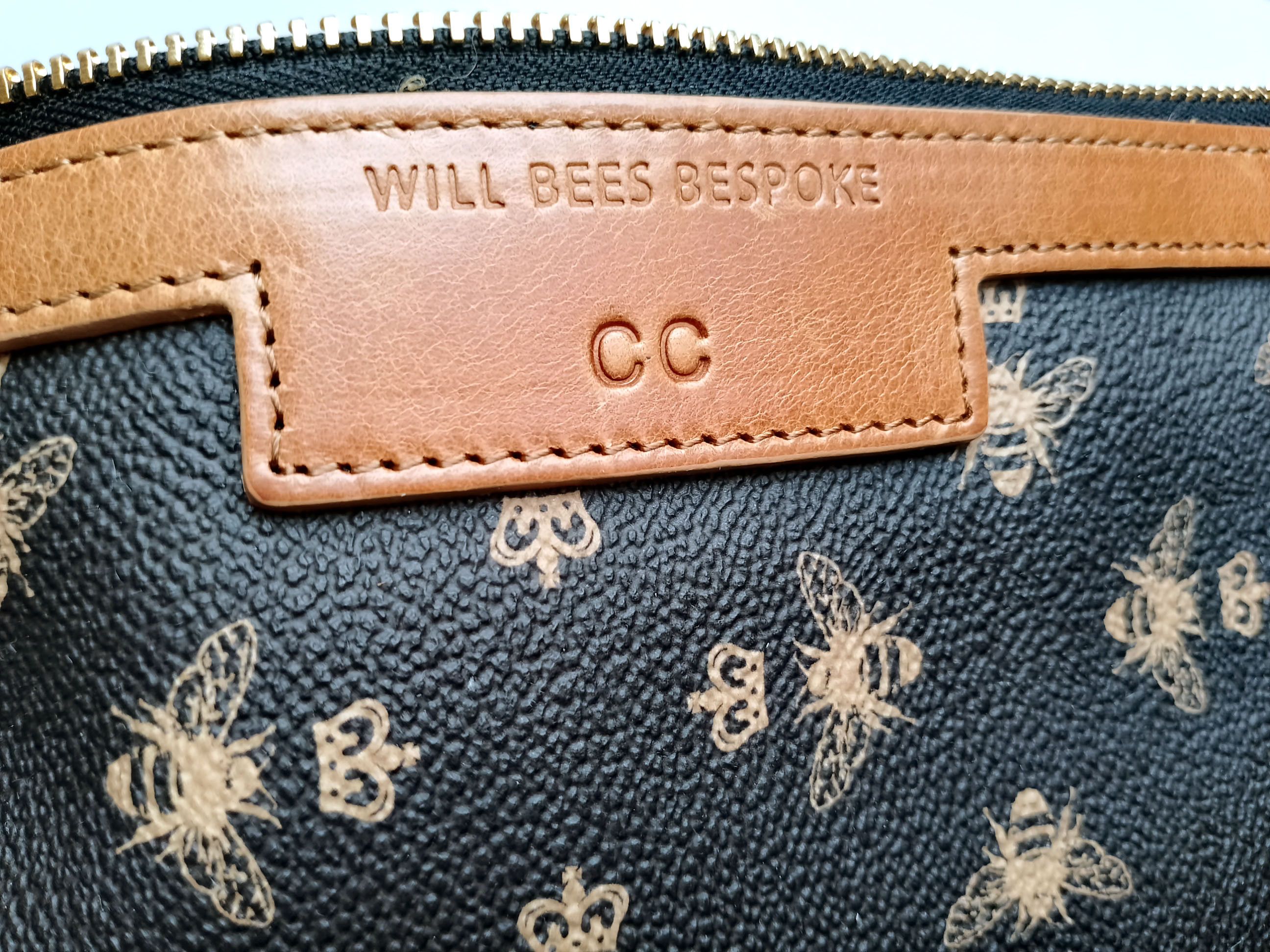 Other Will Bees Bespoke Clutch Bag, Bee Print, Personalized Size ONE SIZE - 14 Thumbnail