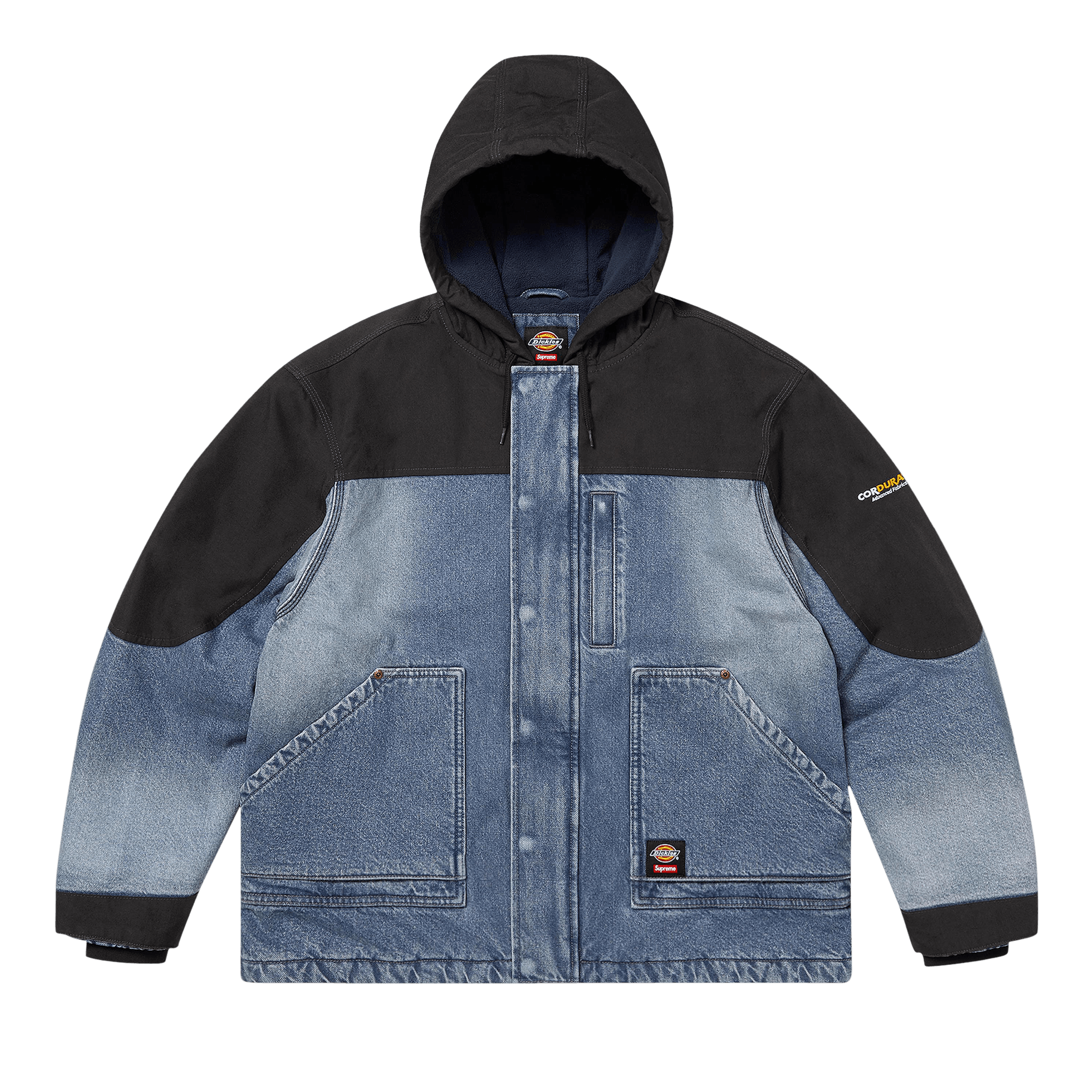 Supreme Supreme Reflective Arc Hooded Work Jacket Denim FW25 | Grailed