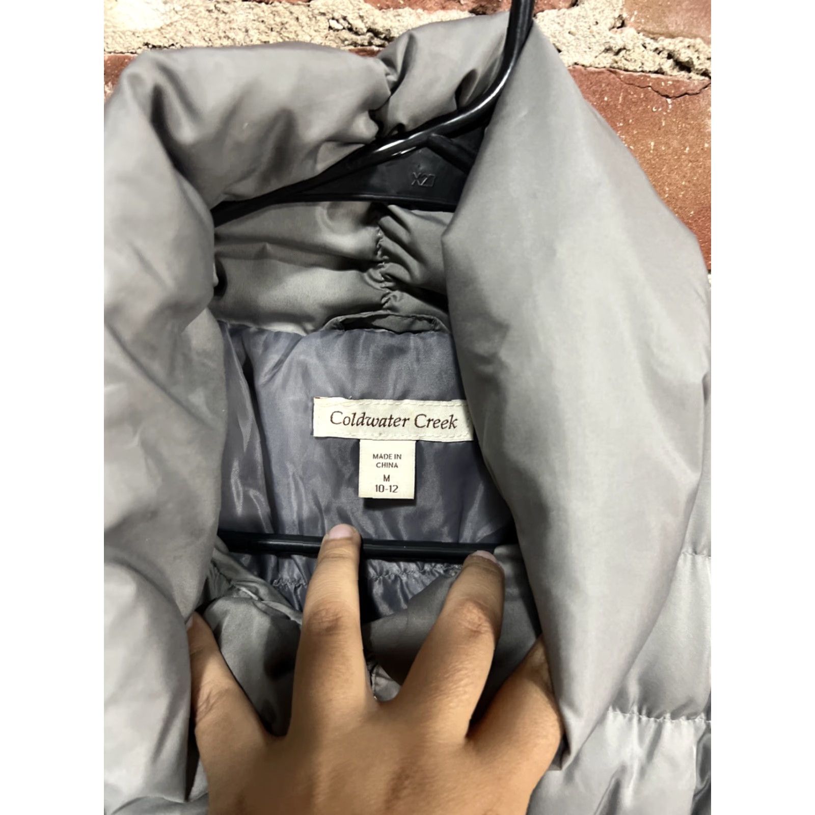 Coldwater Creek Coldwater Creek Vest Puffer Down Insulation Zip Full Lightweight Sleeveless Gray M Womens** Size M / US 6-8 / IT 42-44 - 2 Thumbnail