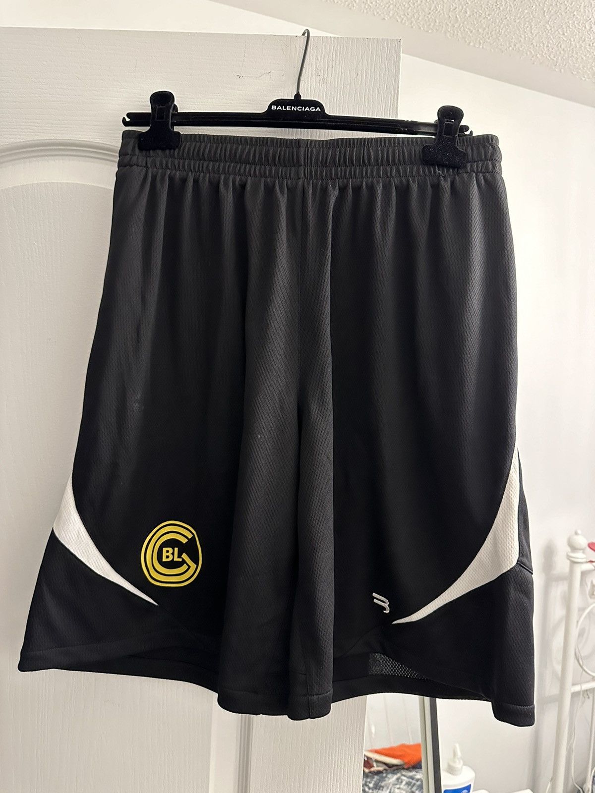 image of Balenciaga “Soccer” Shorts in Black, Men's (Size 30)