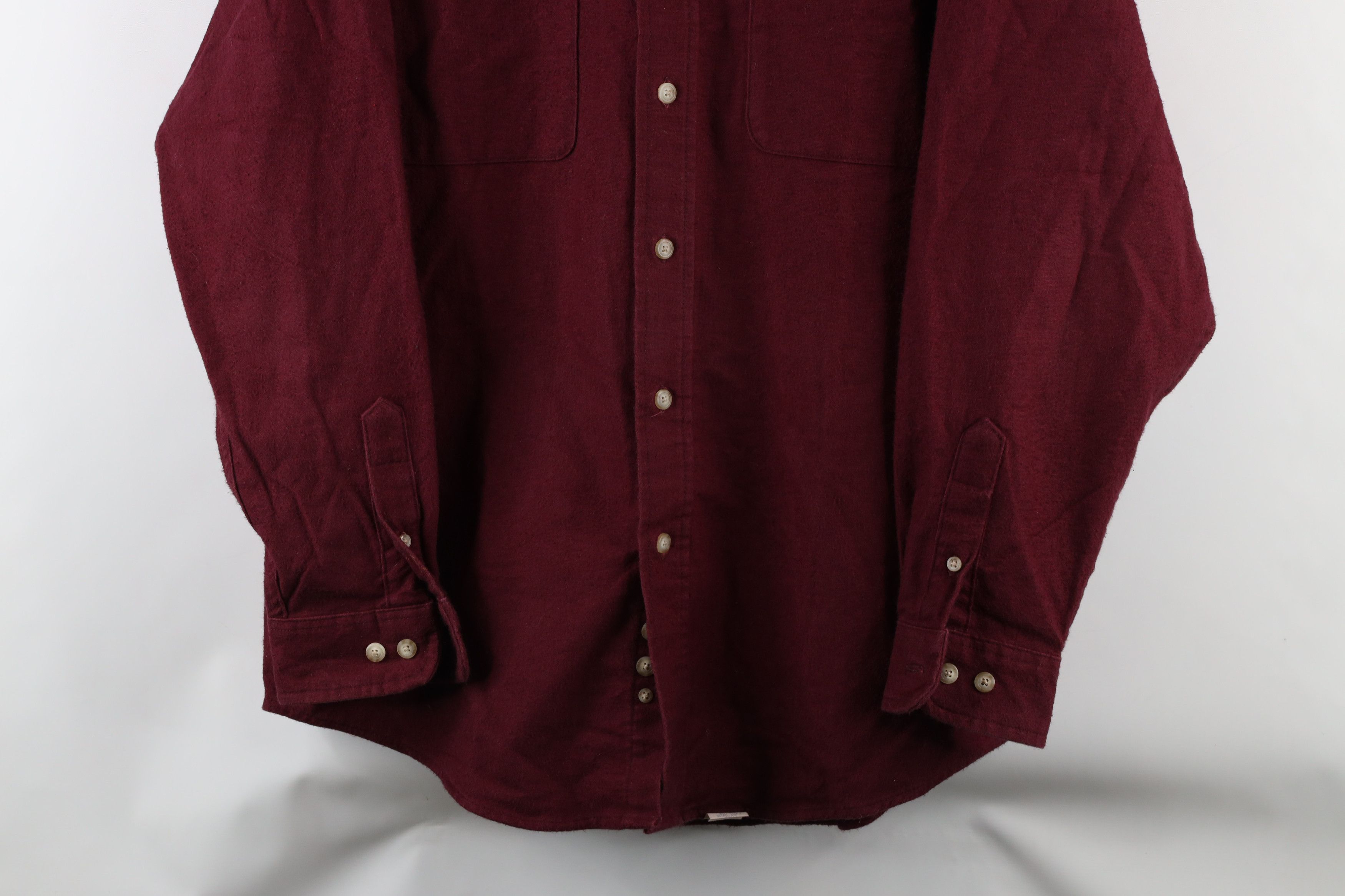 Eddie Bauer × Vintage Vintage 90s Eddie Bauer Chamois Cloth Collared Button Shirt Size US M / EU 48-50 / 2 - 3 Thumbnail